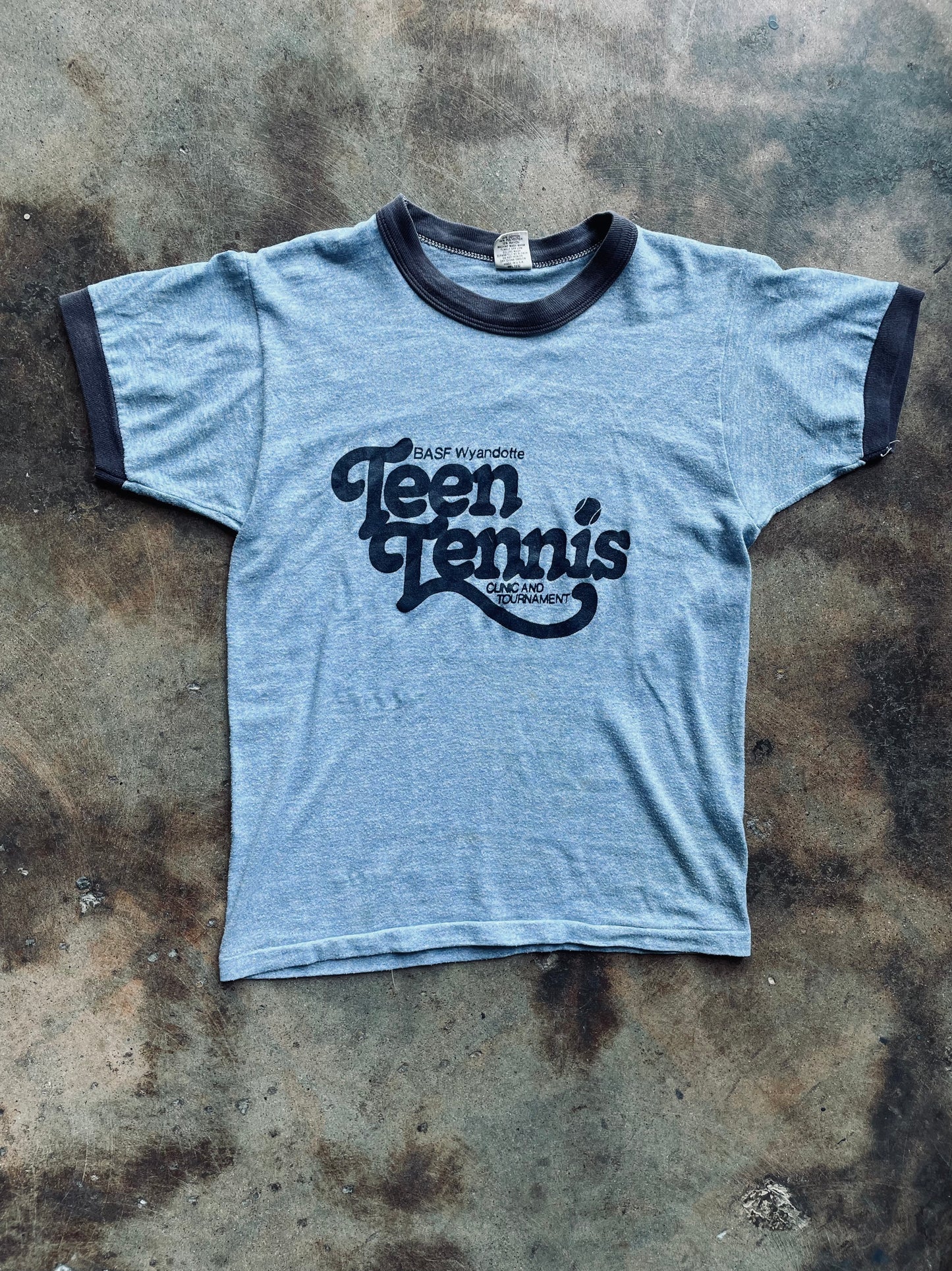 1970’s Russell Athletics “Teen Tennis” Ringer Tee | Small