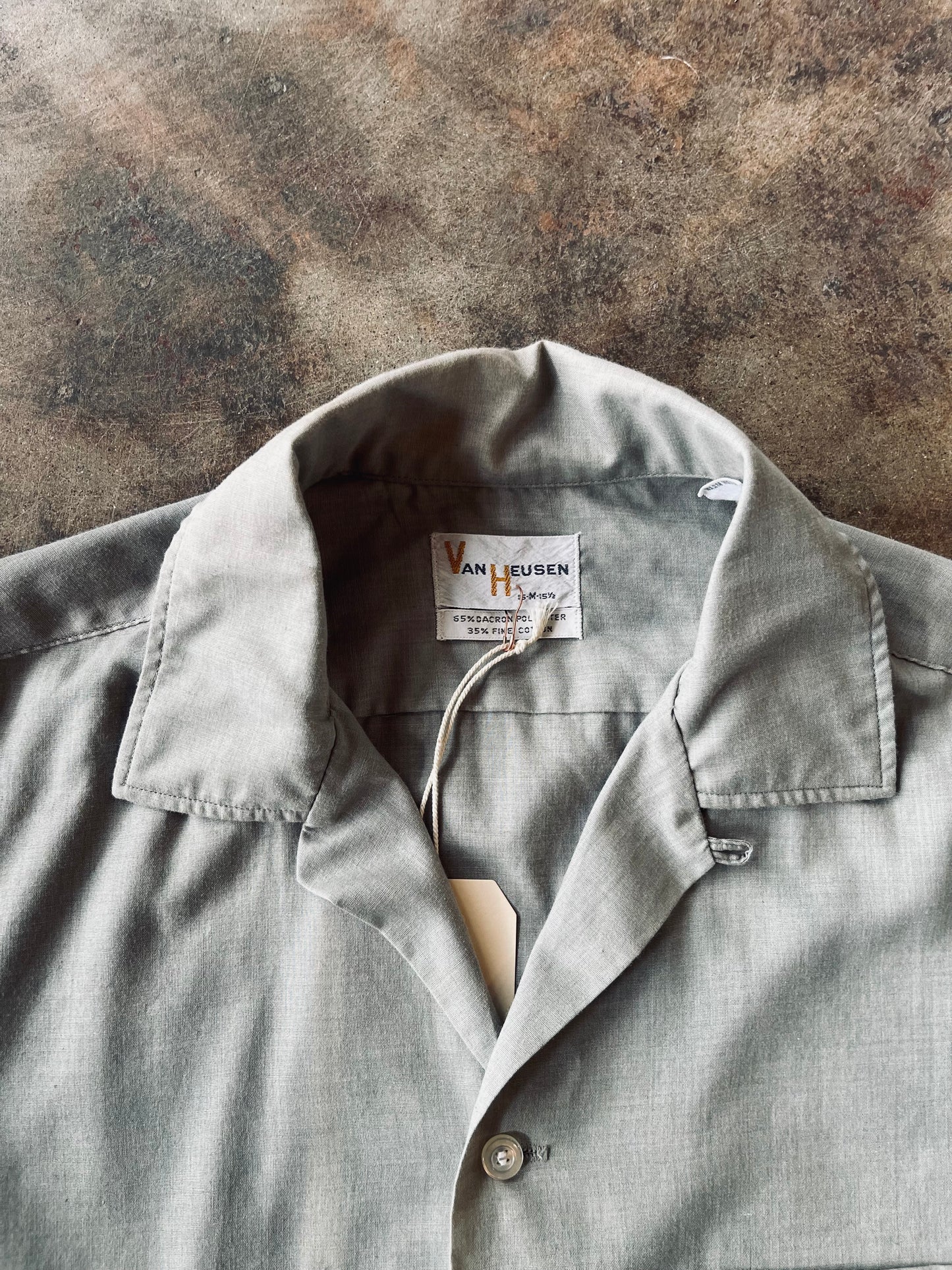 1950’s-60’s Van Heusen Loop Collar Shirt | Medium