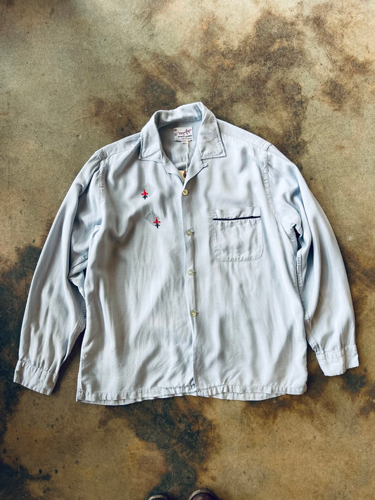 1950’s Le Magnifique Loop Collar Shirt | Medium