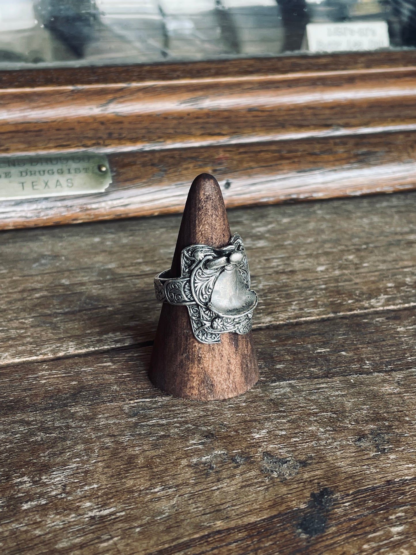 Vintage Sterling Saddle Ring