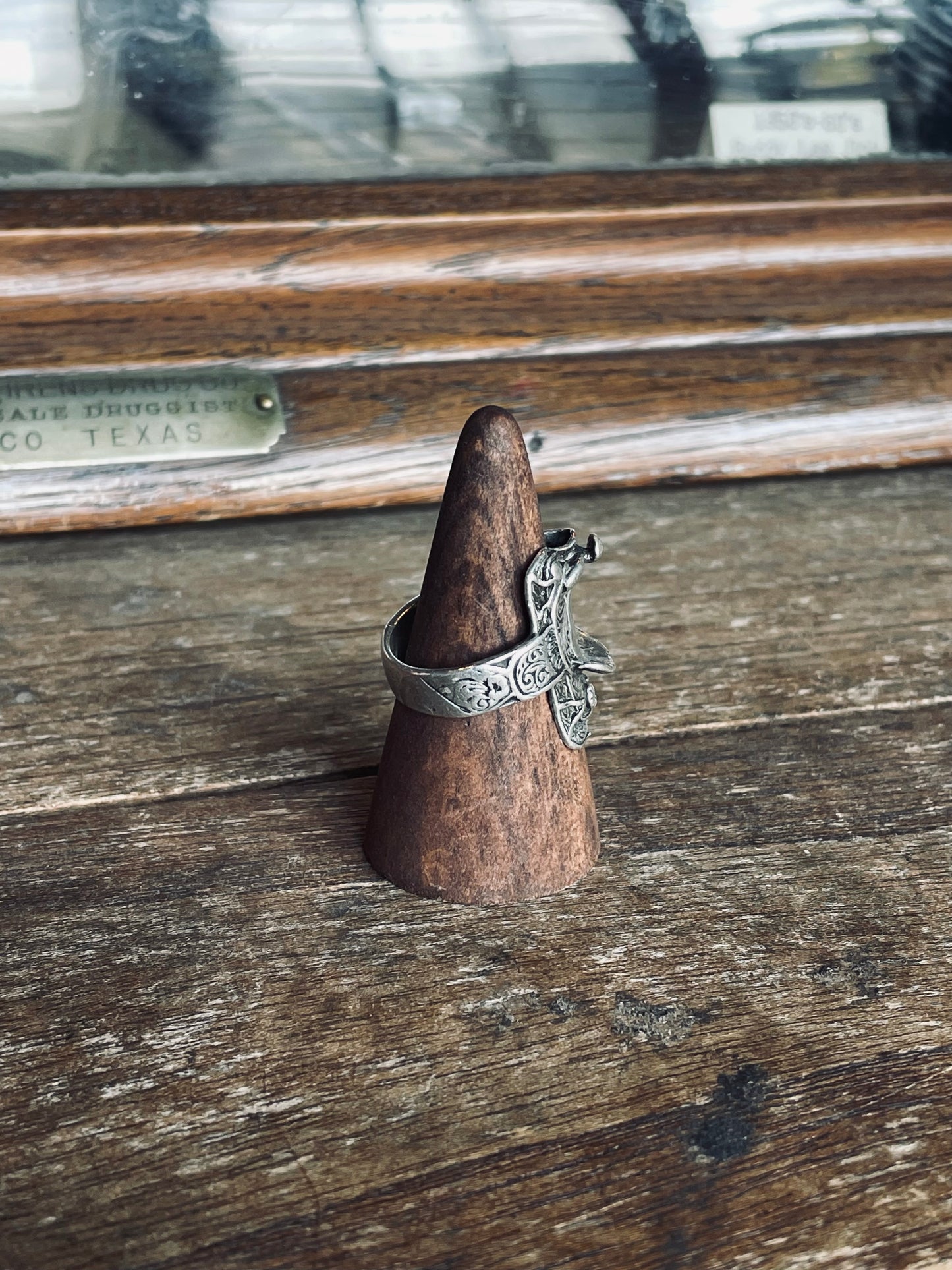Vintage Sterling Saddle Ring