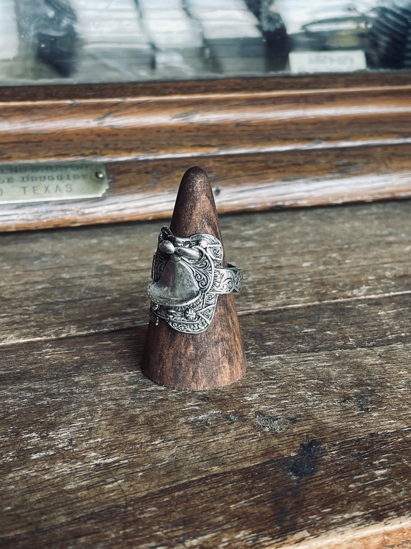Vintage Sterling Saddle Ring
