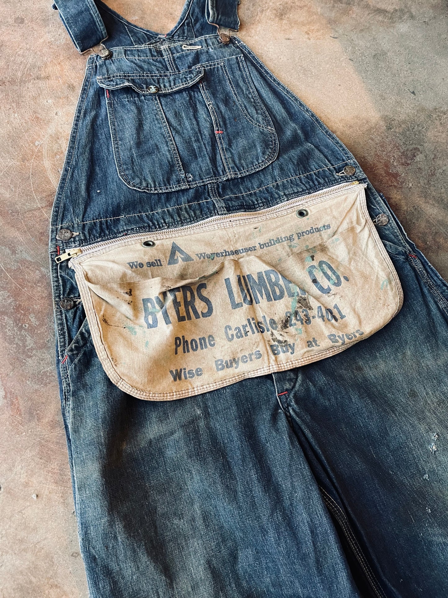 1940’s Big Ben Denim Overalls | 34x29
