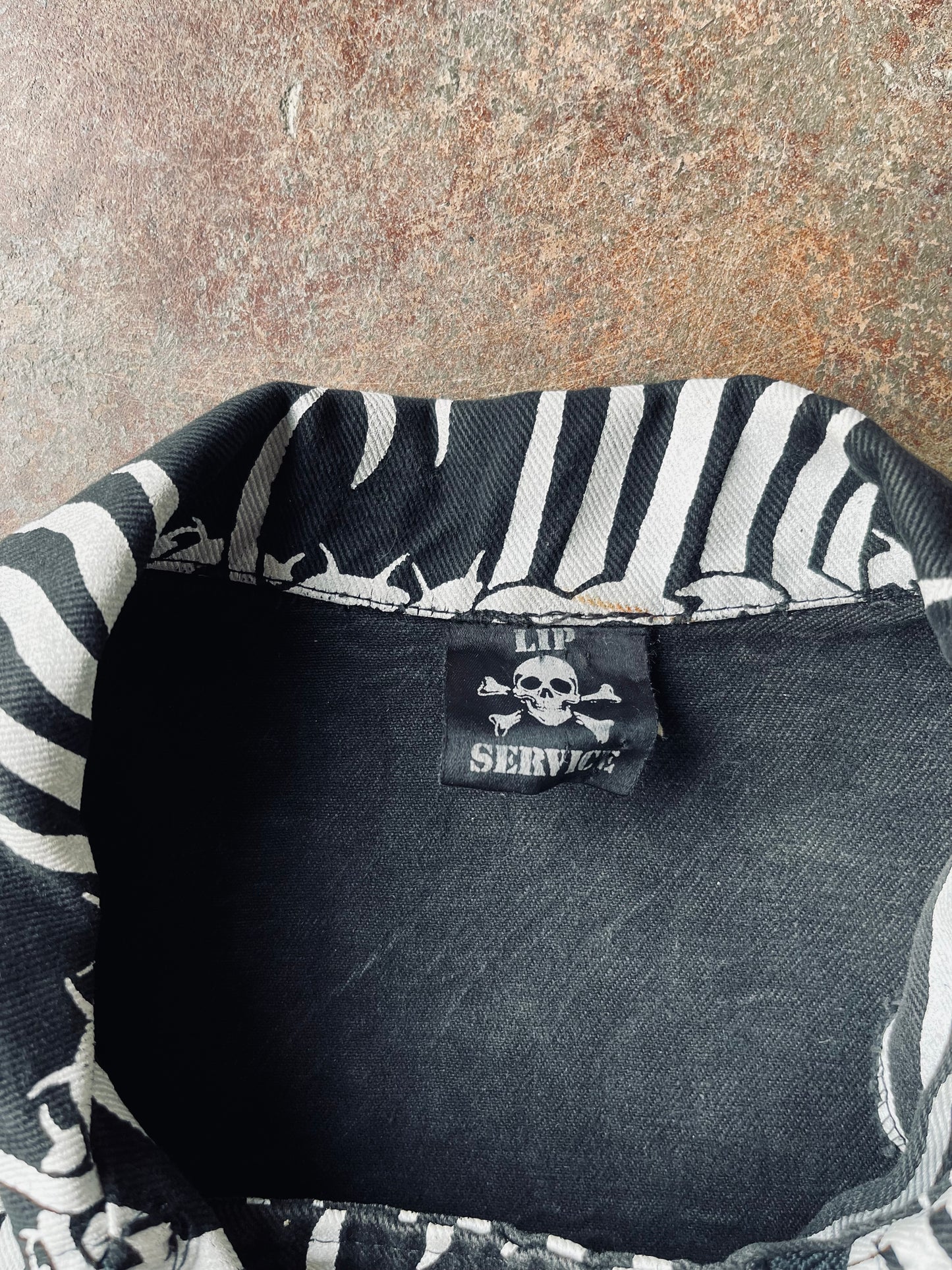 1990’s Lip Service Barbed Wire Moto Jacket | Medium