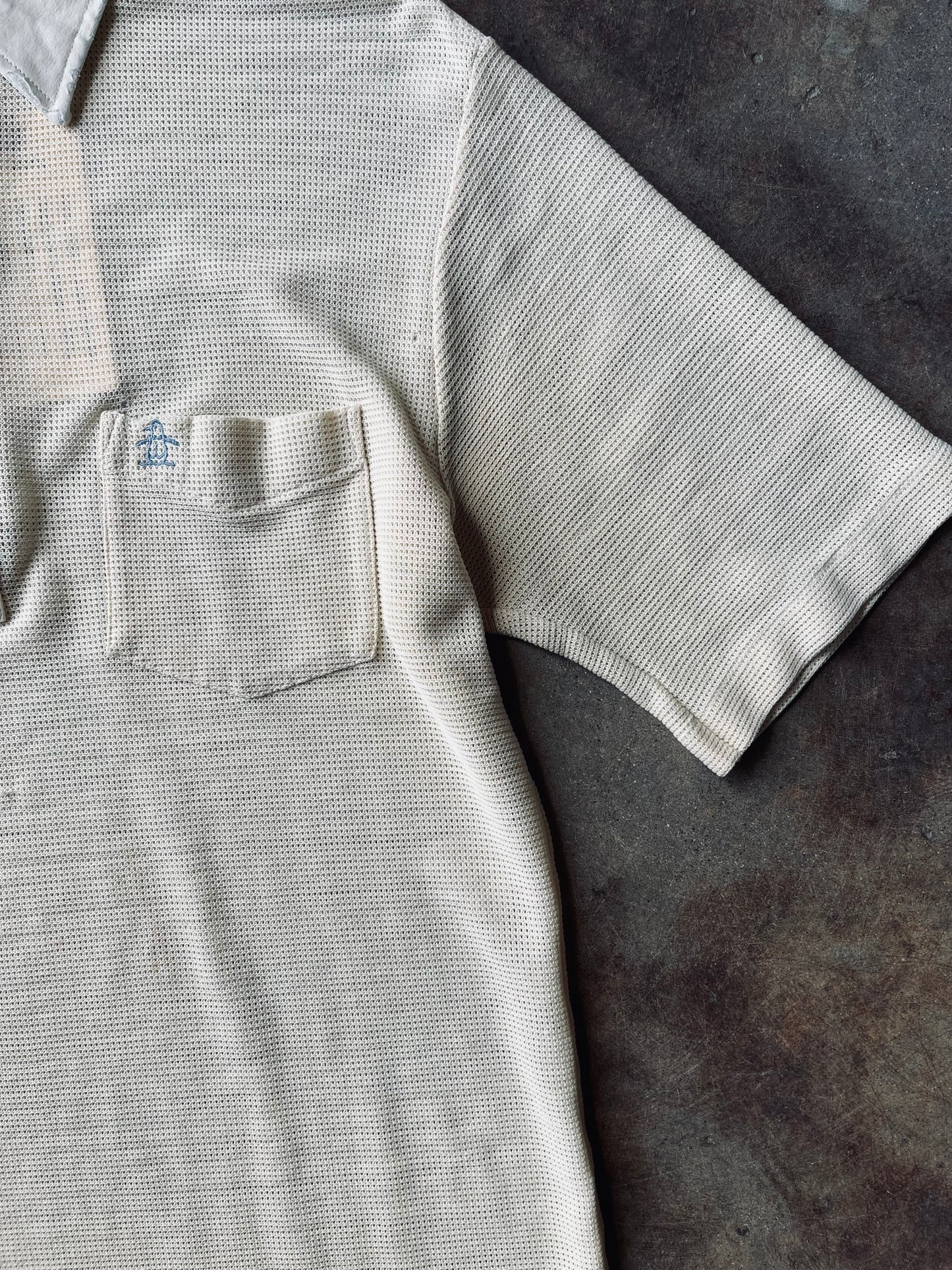 1970’s Munsingwear Mesh Knit Polo | Large