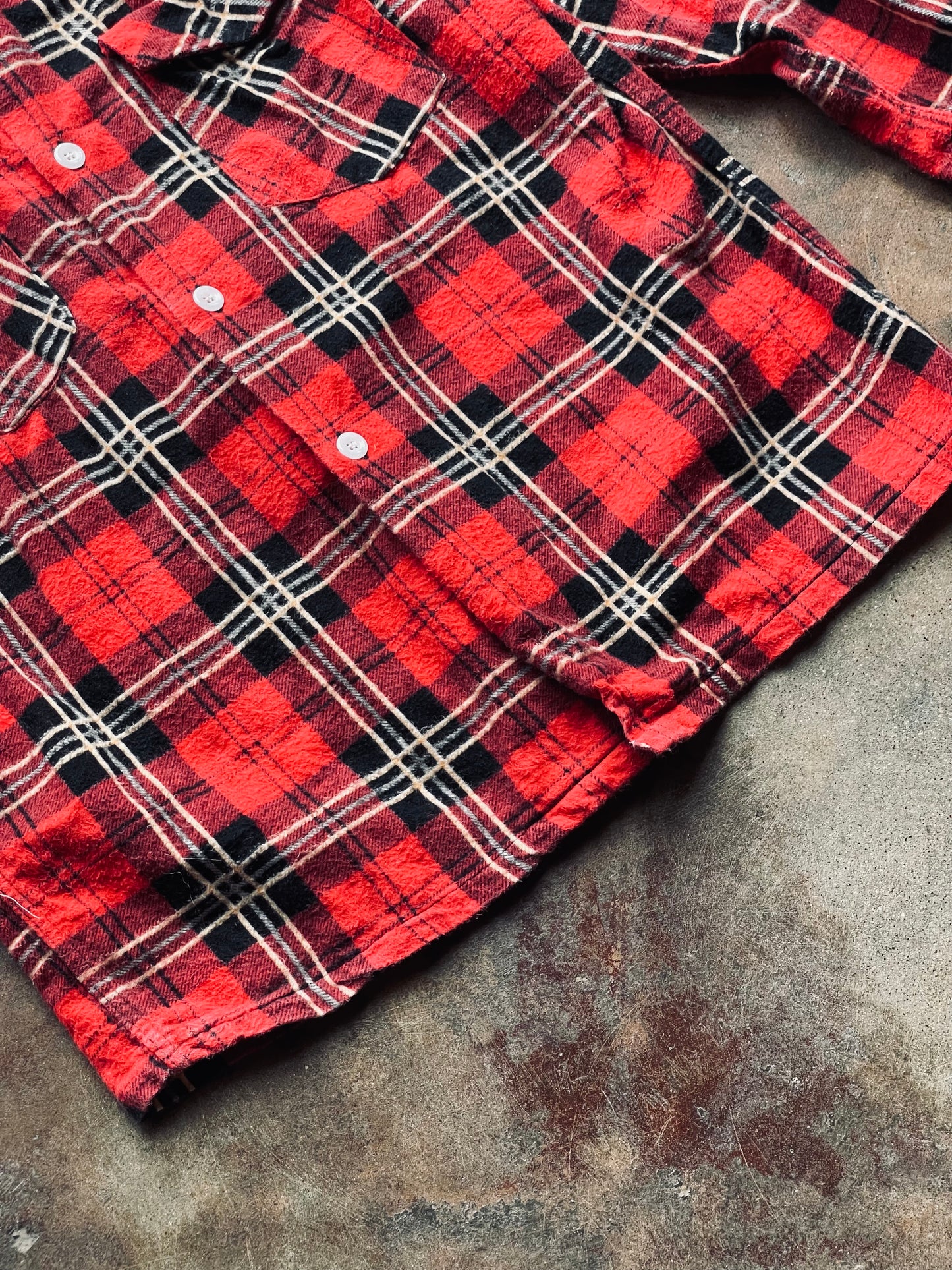 1940’s Sportswear Printed Flannel | Medium