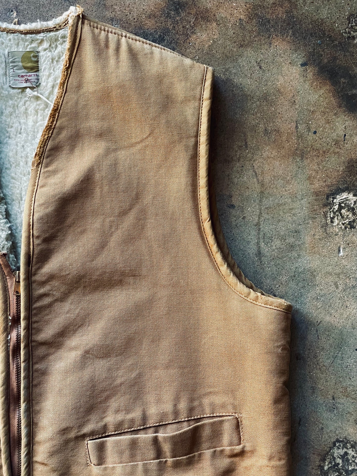 1970’s Carhartt Sherpa Lined Vest | Large