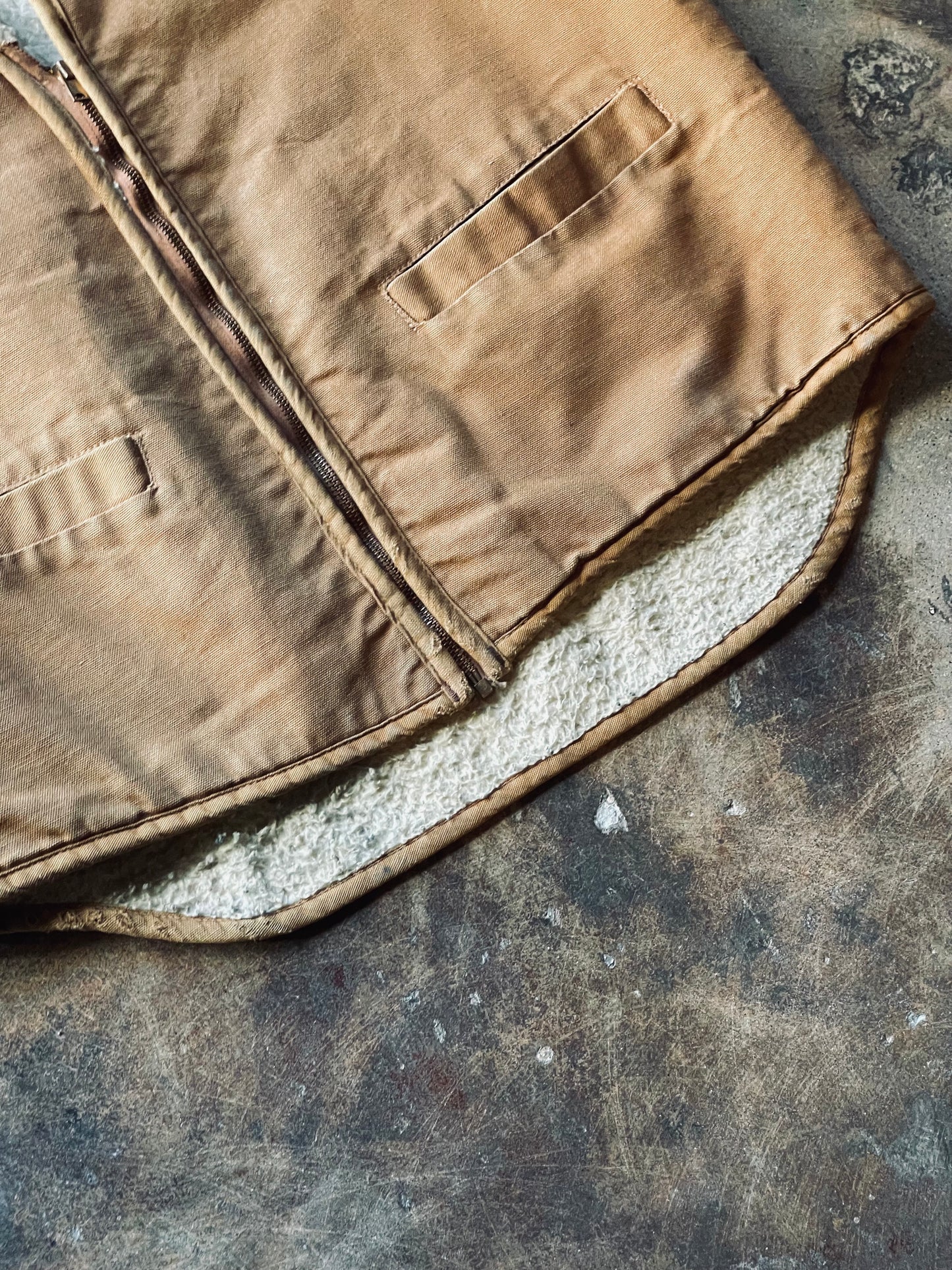 1970’s Carhartt Sherpa Lined Vest | Large