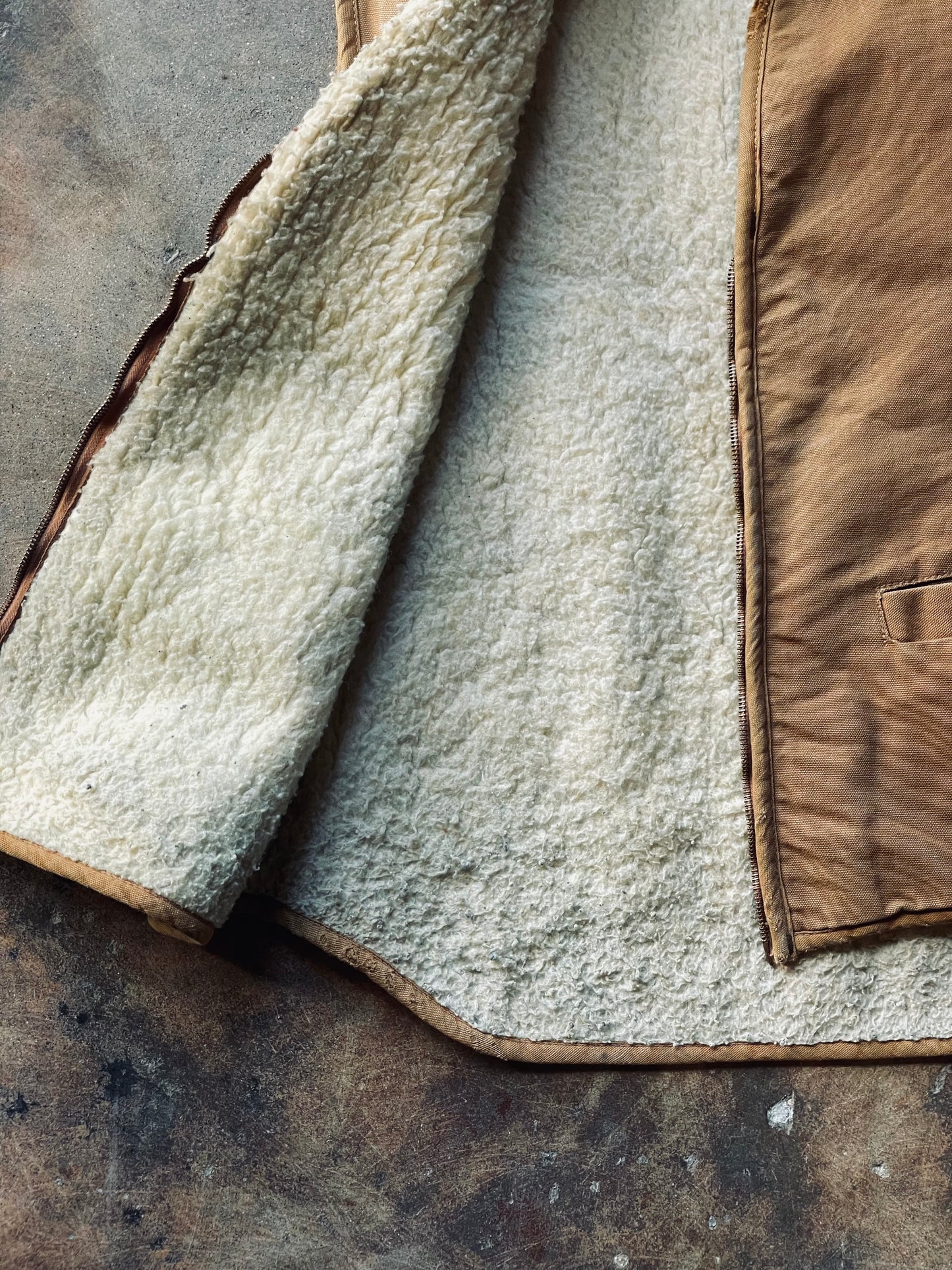 1970’s Carhartt Sherpa Lined Vest | Large