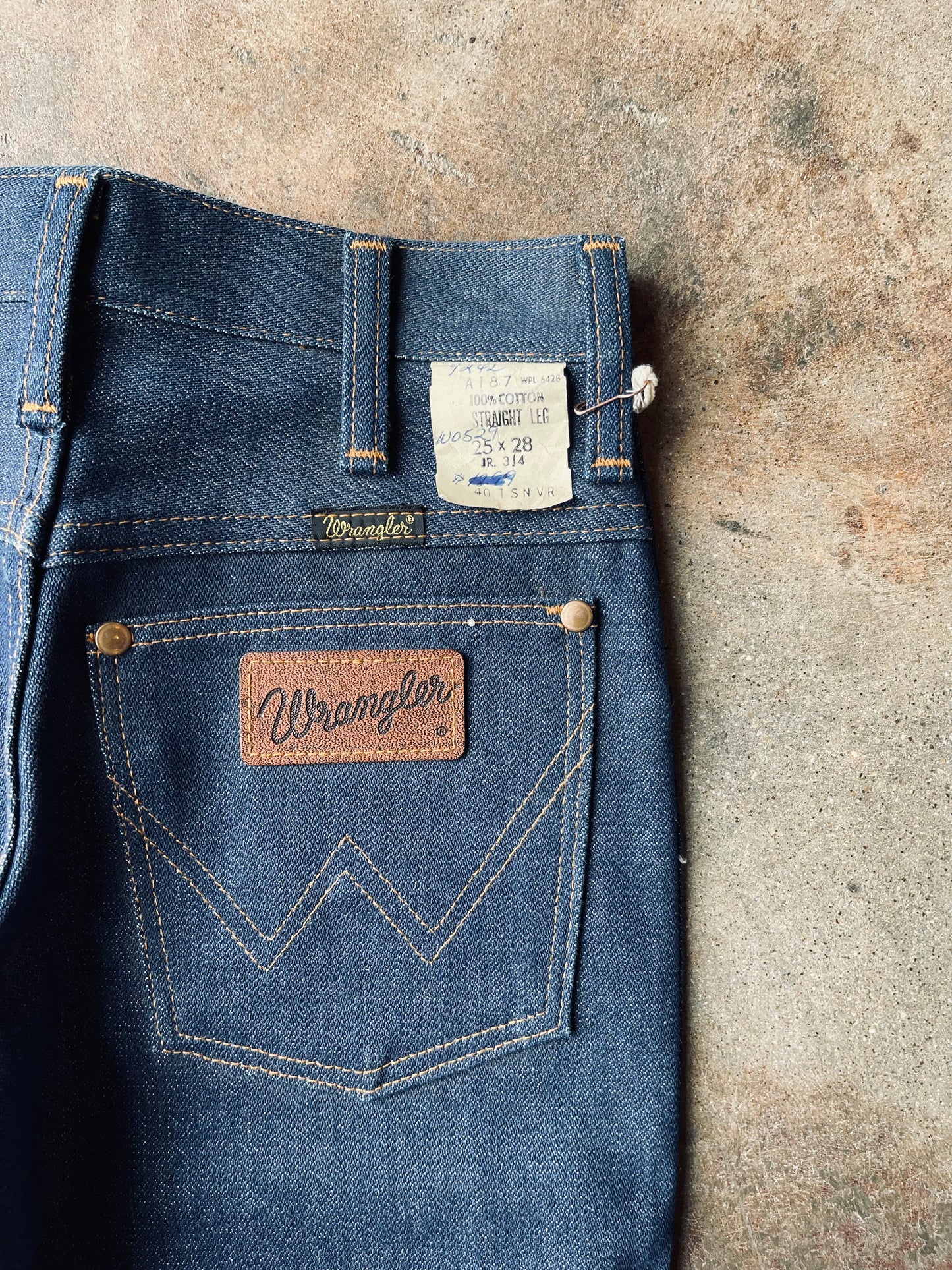 1970’s Wrangler 401 Raw Denim | 25X28