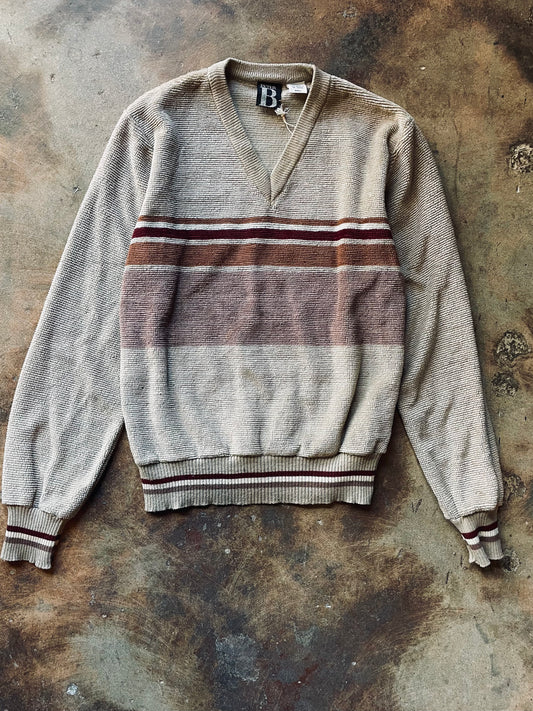 1970’s Peter B V-Neck Sweater | Small