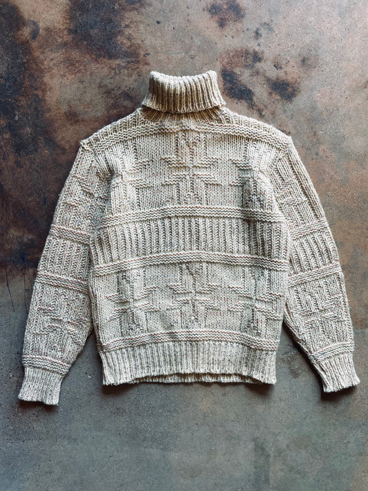 1980’s Brentwood Loose Knit Turtleneck | Medium