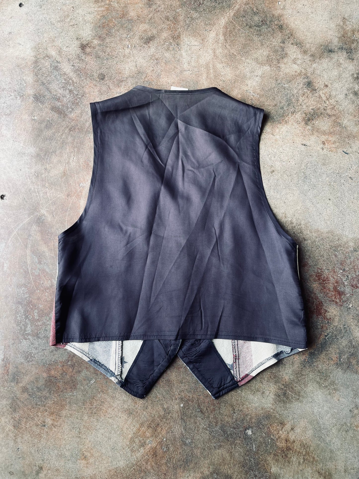 1980’s Mirrors American Flag Vest | Medium
