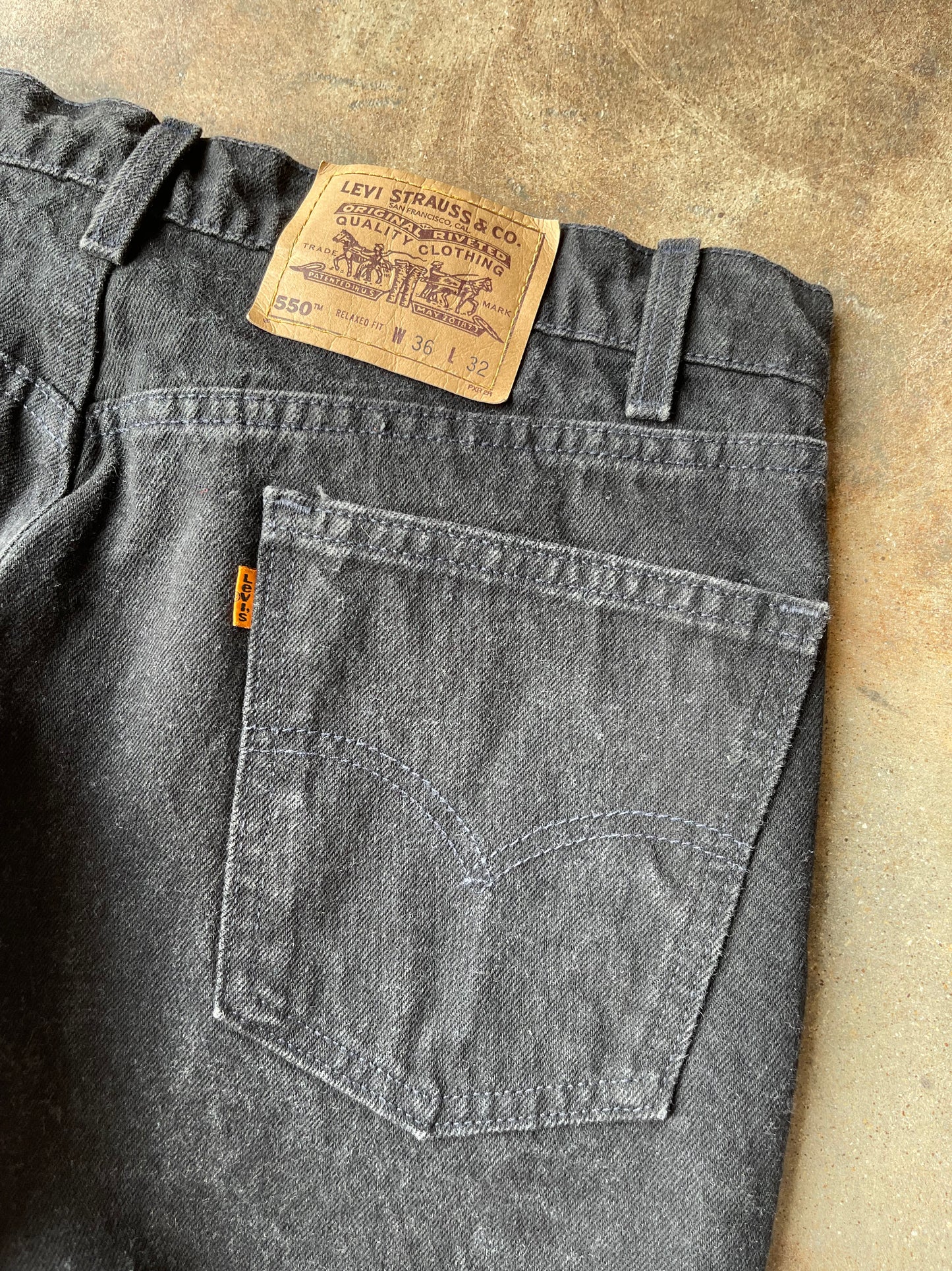 1996 Levi’s 550 Orange Tab Denim | 35X34