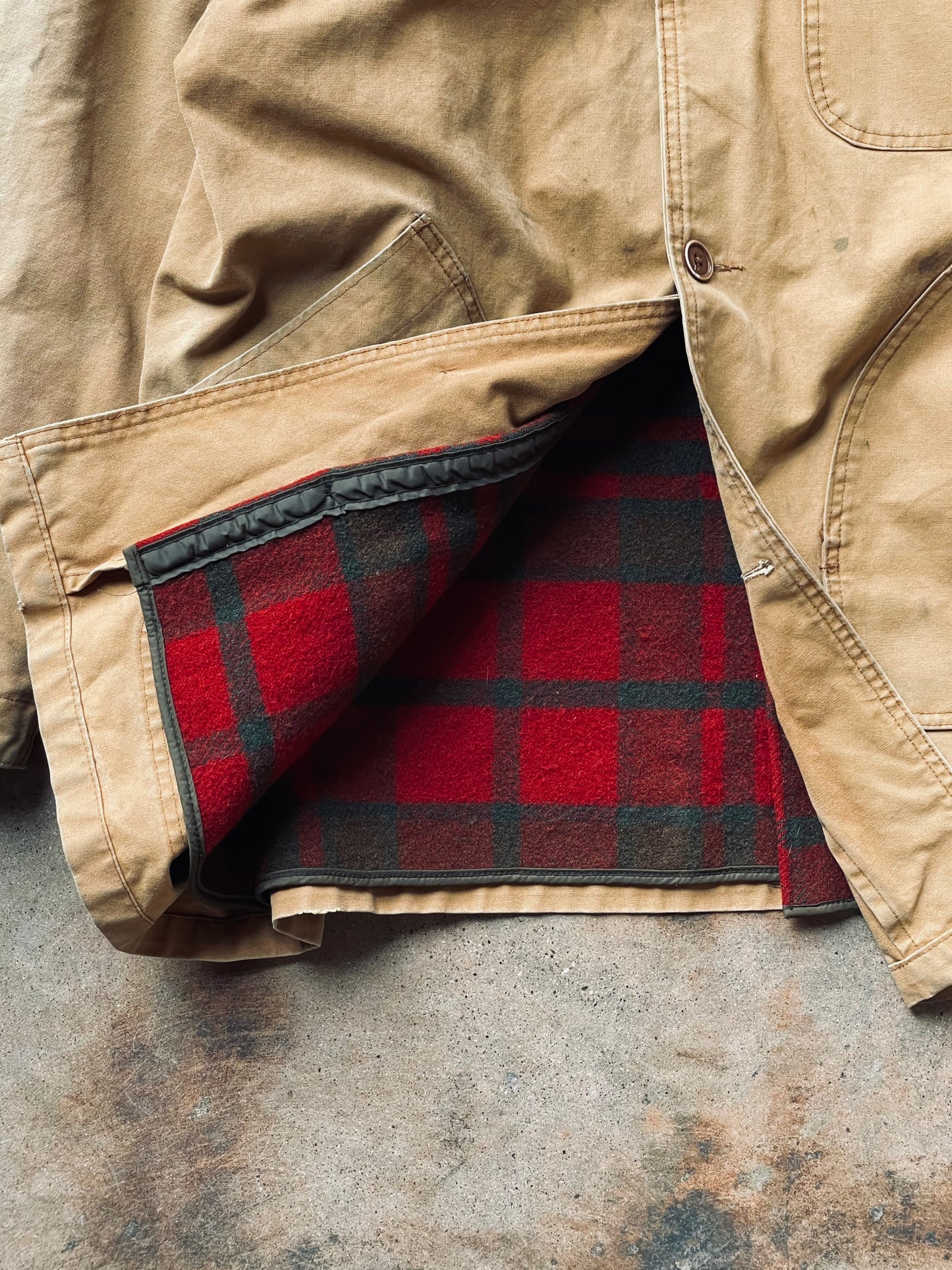 1970’s-80’s L.L. Bean Canvas Coat w/ Detachable Liner | X-Large