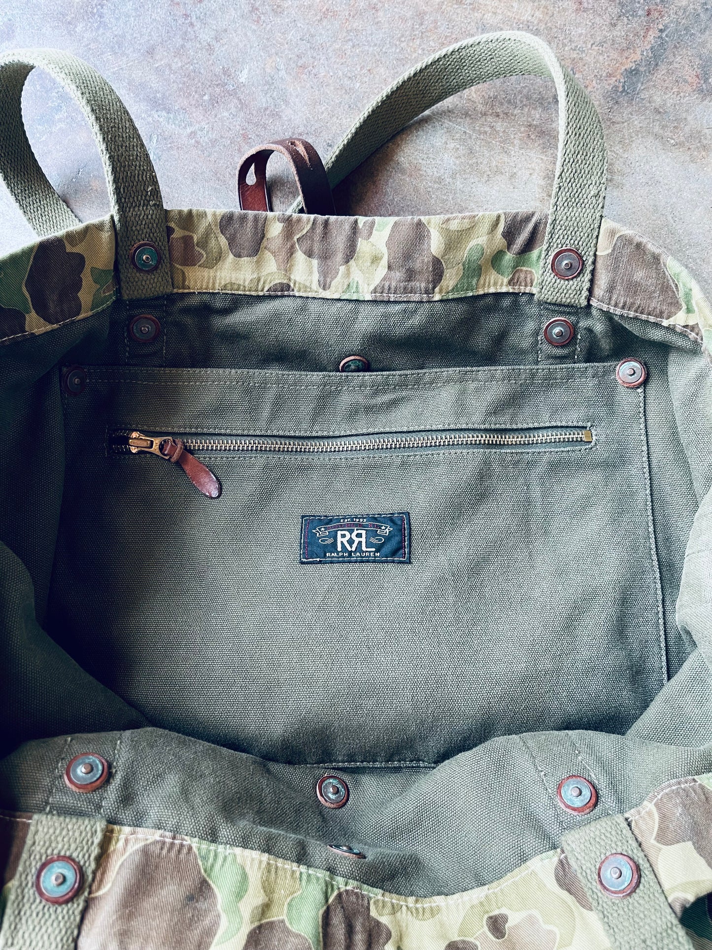RRL Frog Camouflage Tote | X-Large