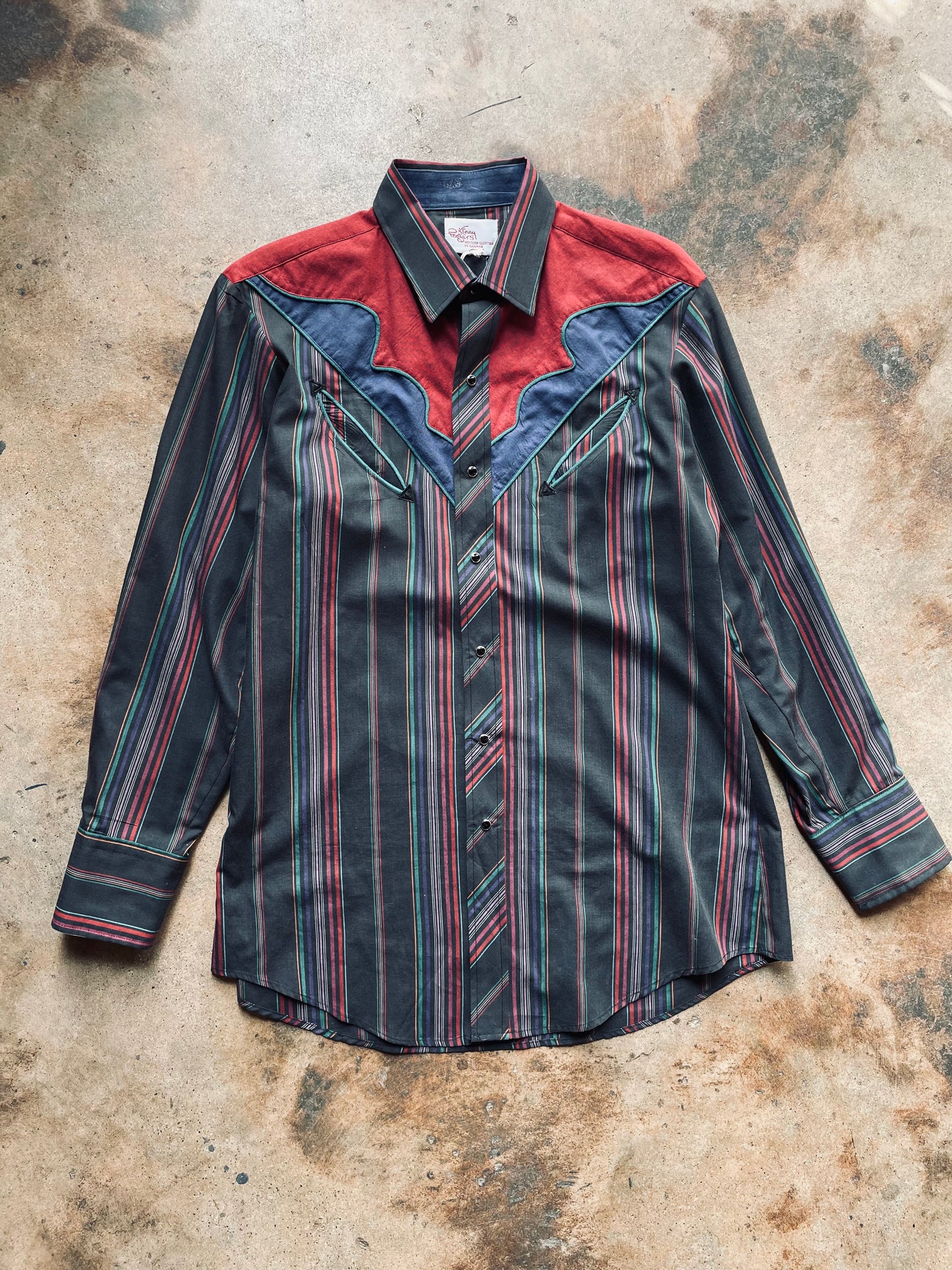 1980’s Kenny Rogers Western Pearl Snap | Large