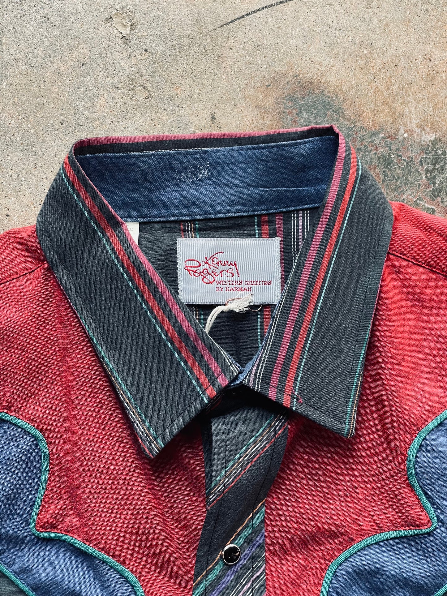 1980’s Kenny Rogers Western Pearl Snap | Large