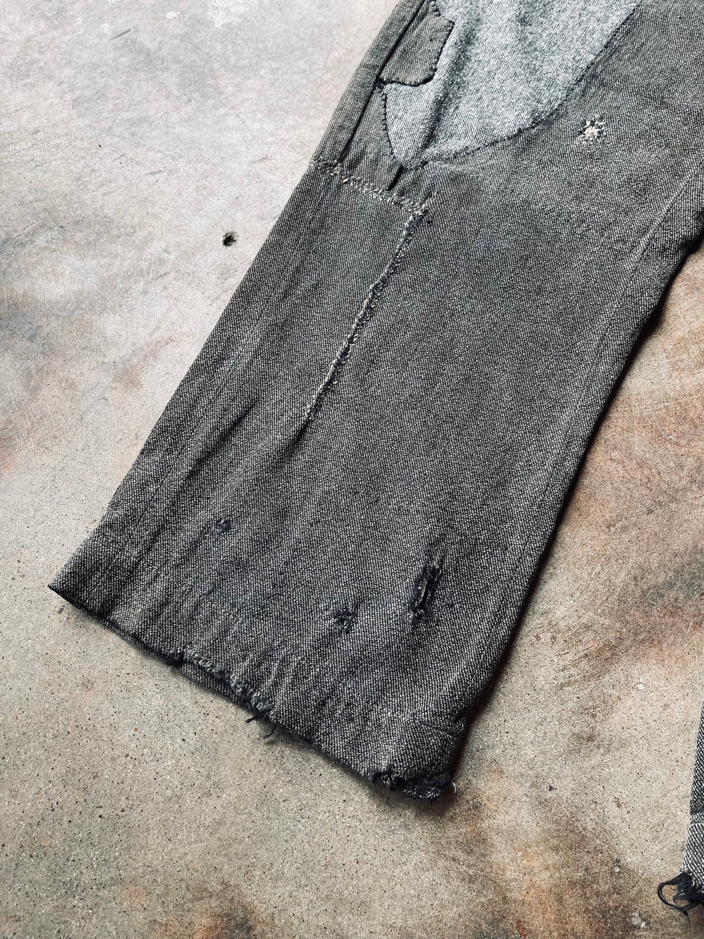 1930’s-40’s Salt & Pepper Work Chino | 31X28