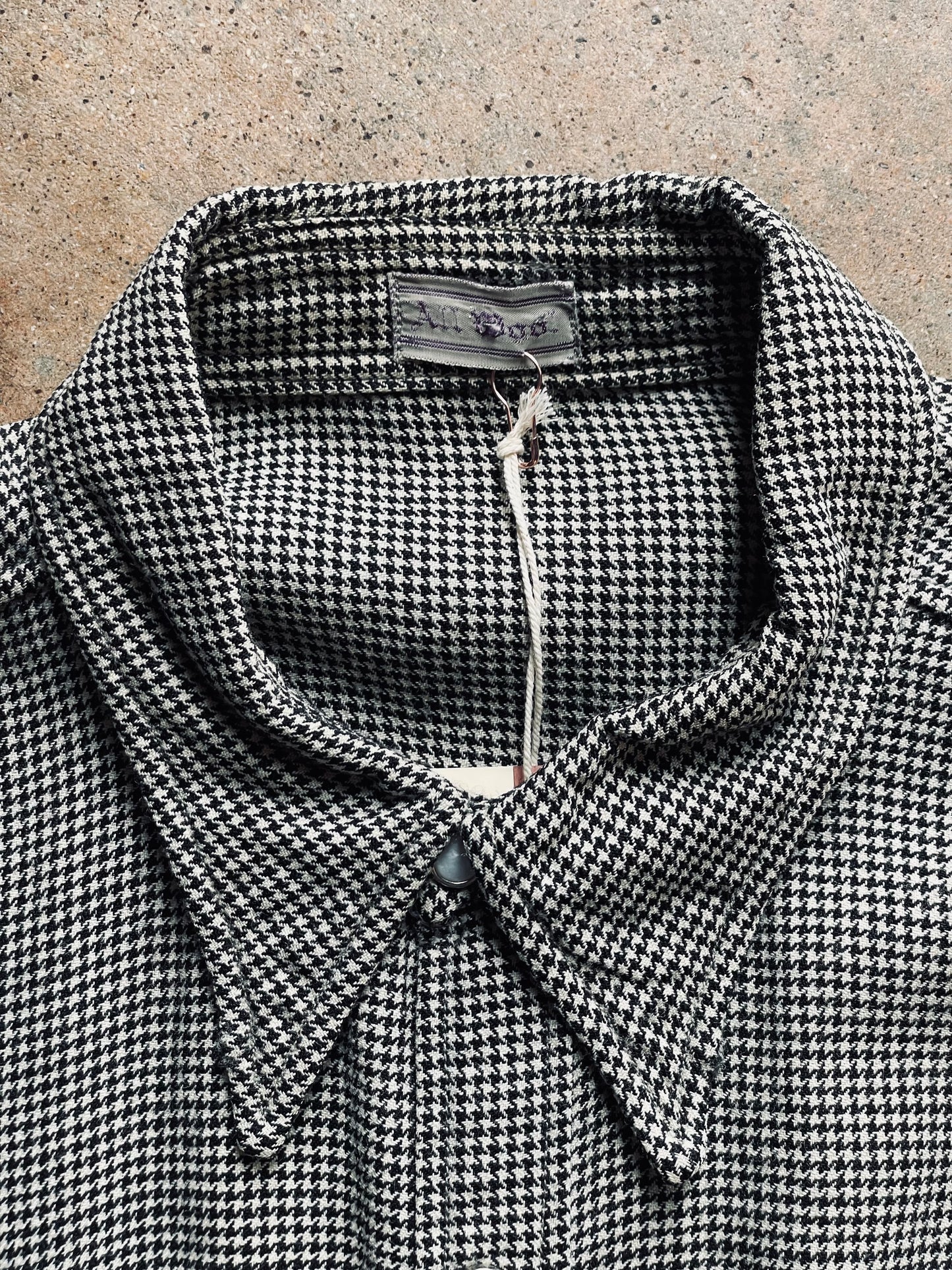 1940’s Houndstooth Pearl Snap | Large
