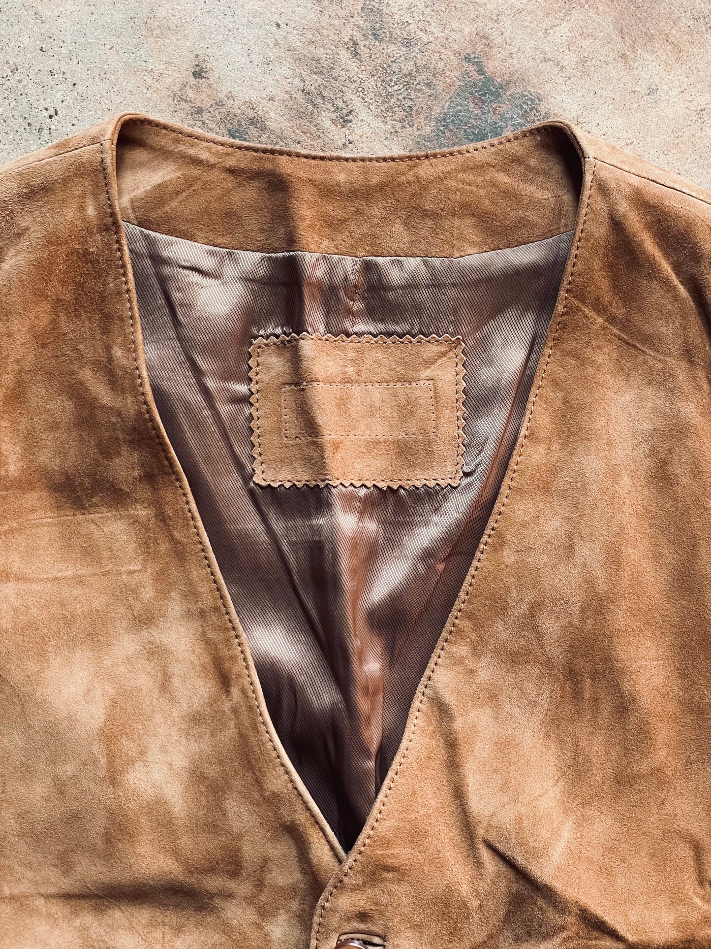 1990’s Suede Vest | Large