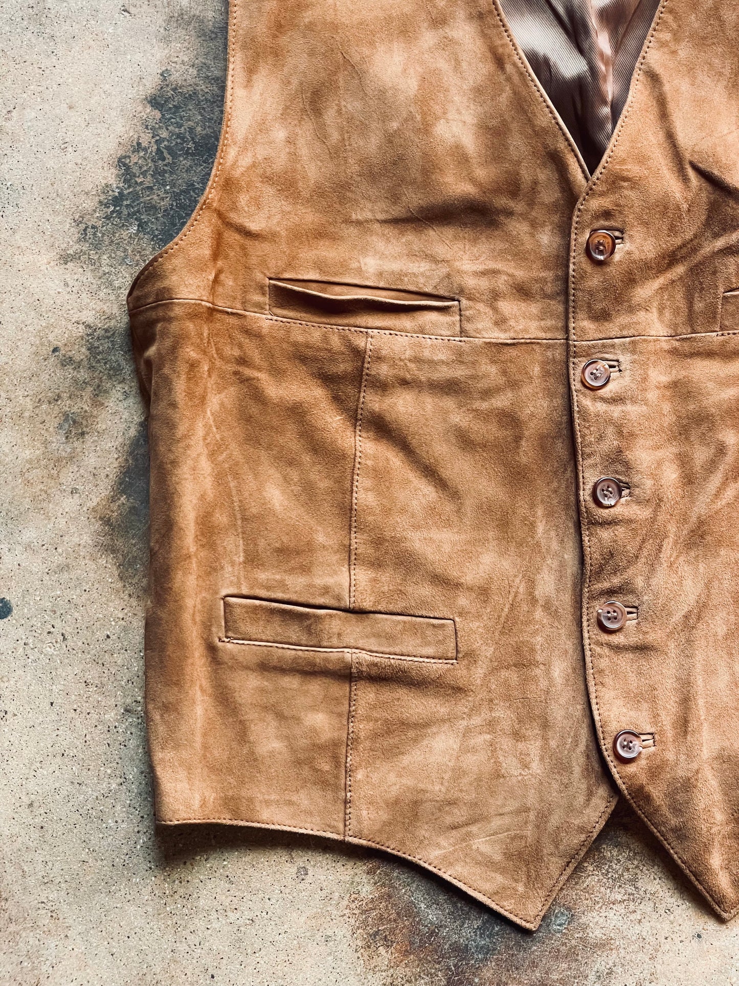 1990’s Suede Vest | Large