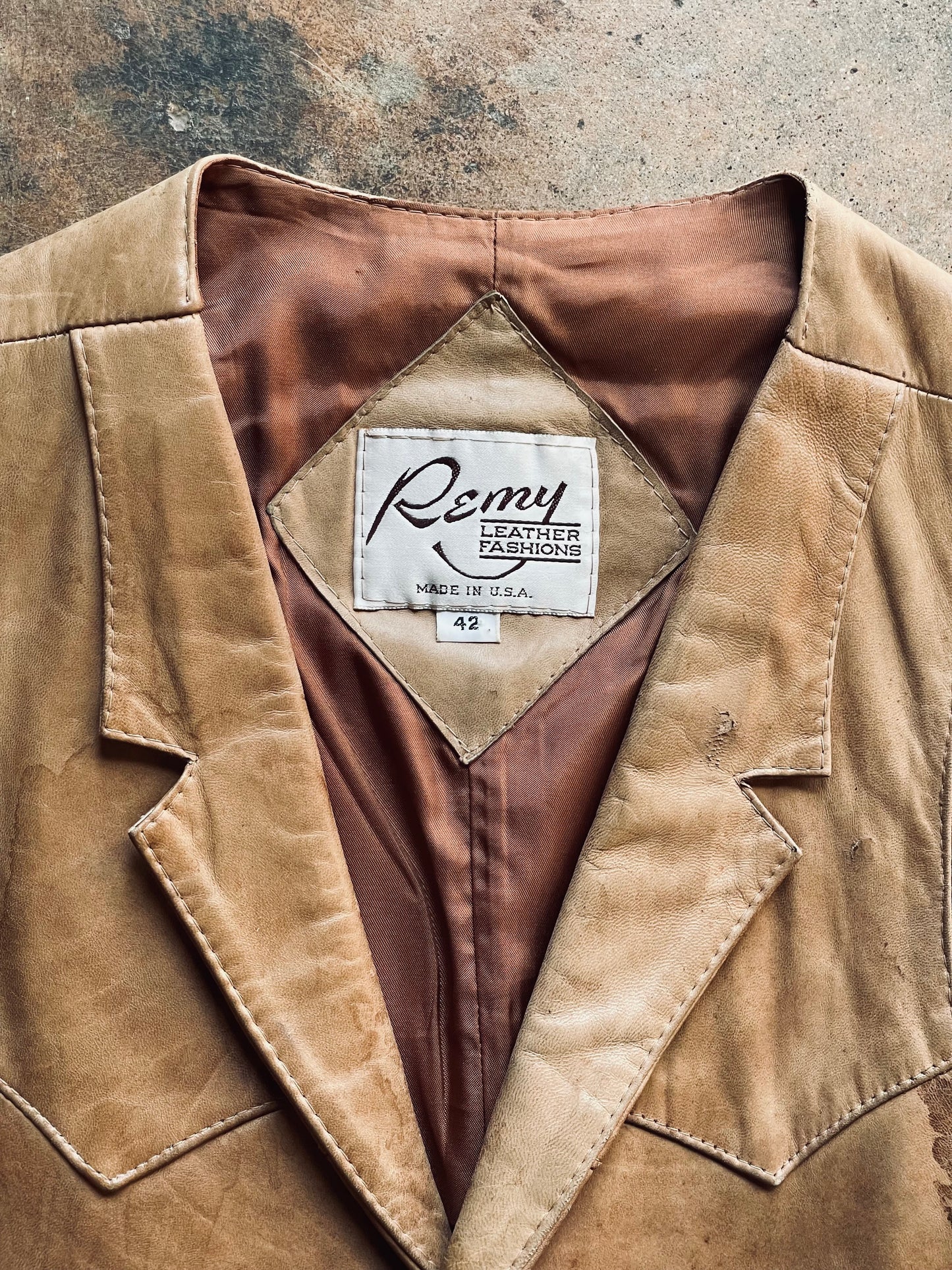 1970’s Remy Leather Vest | 42