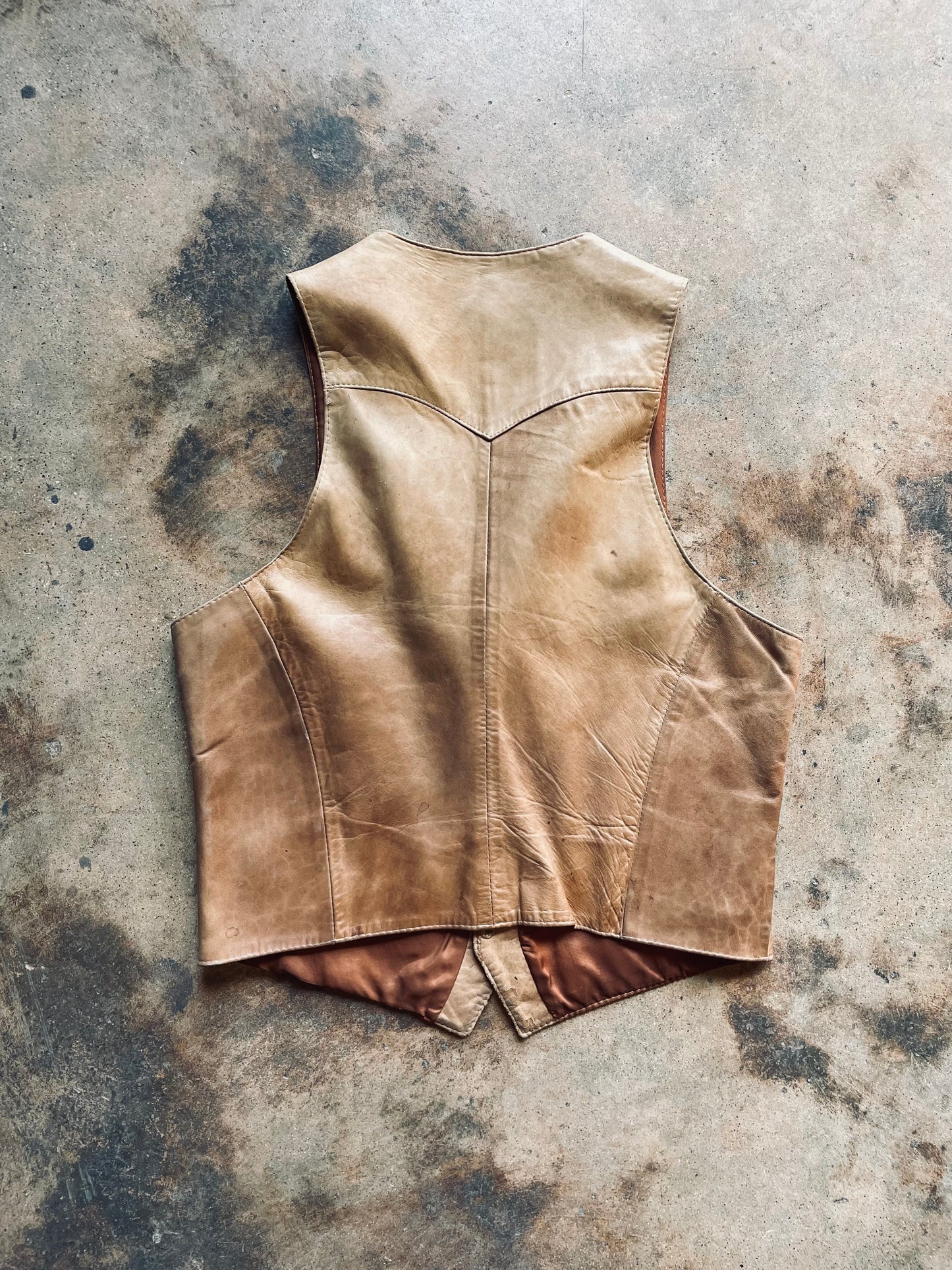 1970’s Remy Leather Vest | 42