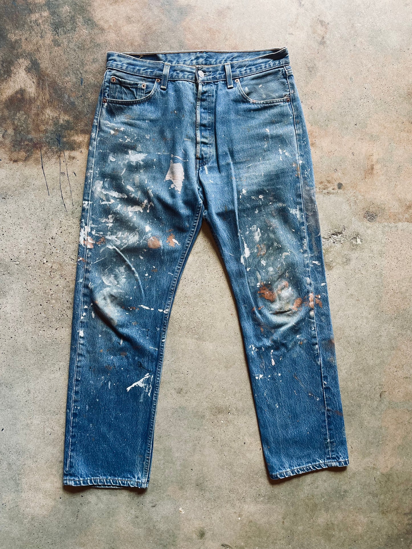1999 Levi’s 501 Painted Denim | 35x32