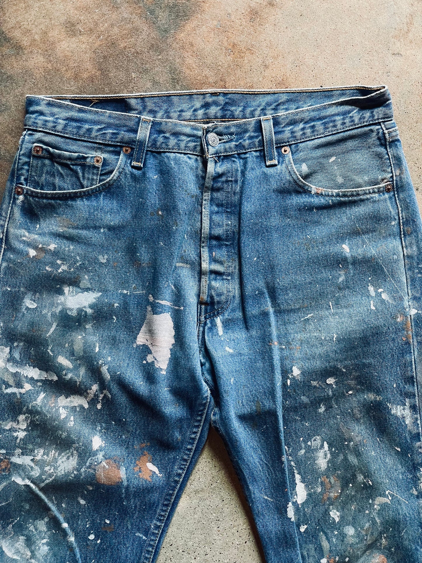 1999 Levi’s 501 Painted Denim | 35x32