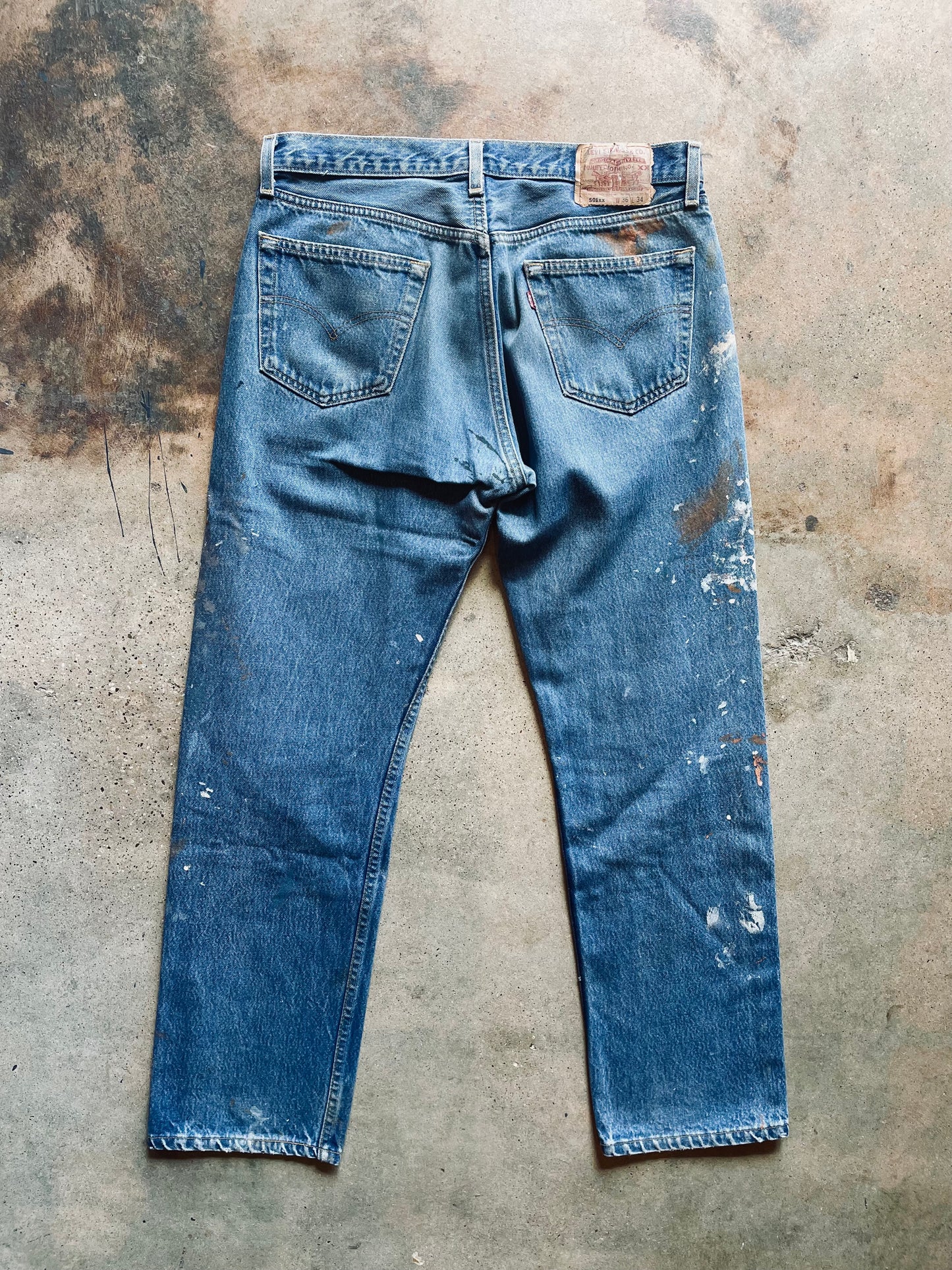 1999 Levi’s 501 Painted Denim | 35x32