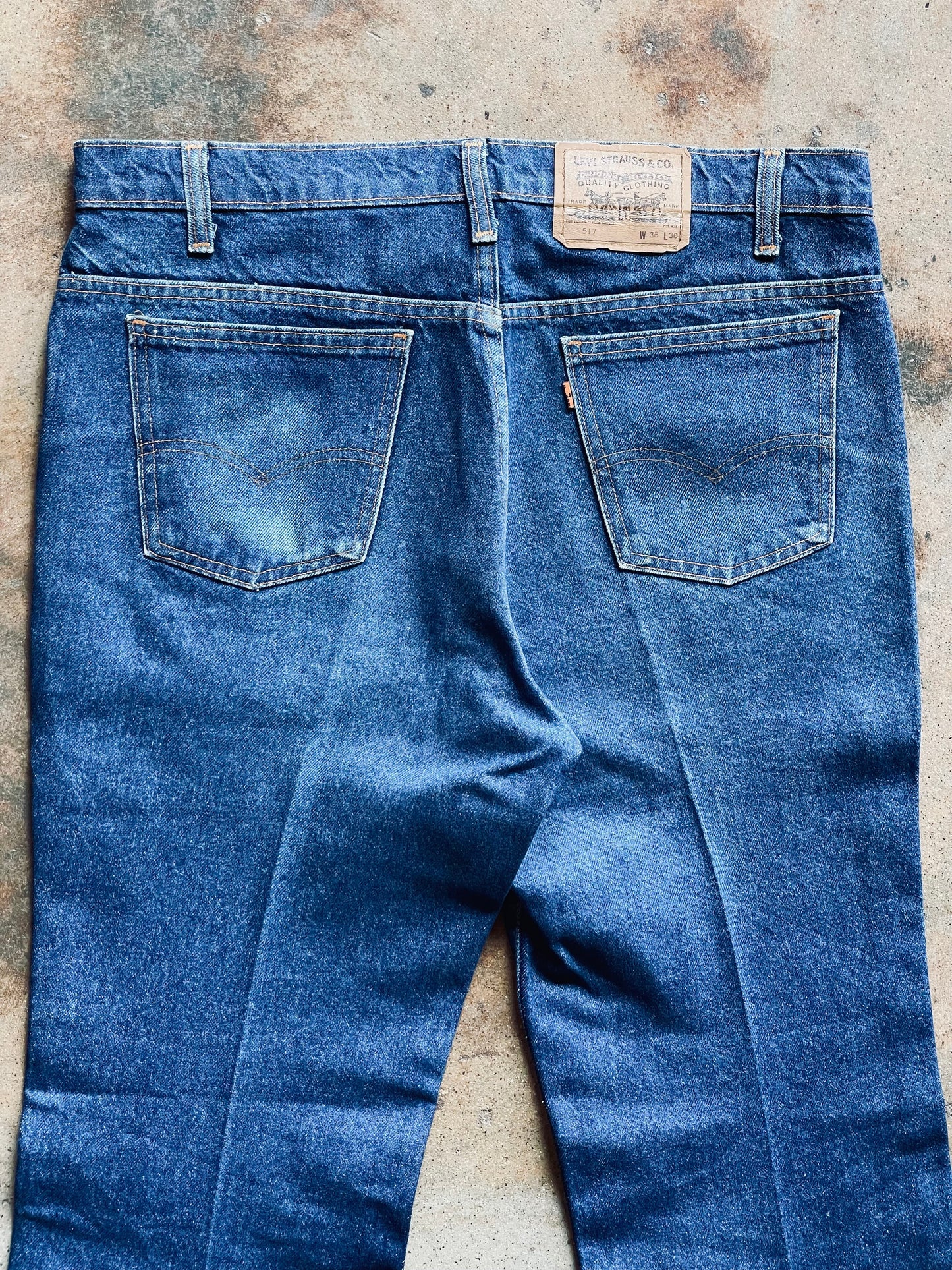 Vintage Levi’s Orange Tab 517 Bootcut Denim | 38x30