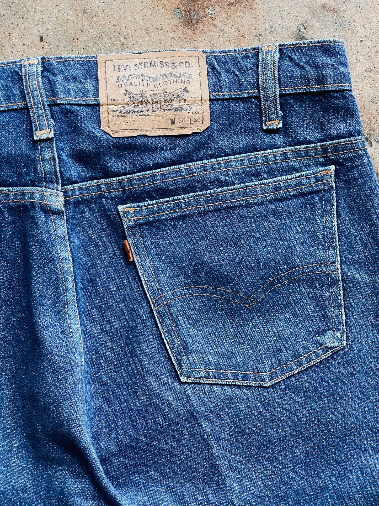 Vintage Levi’s Orange Tab 517 Bootcut Denim | 38x30