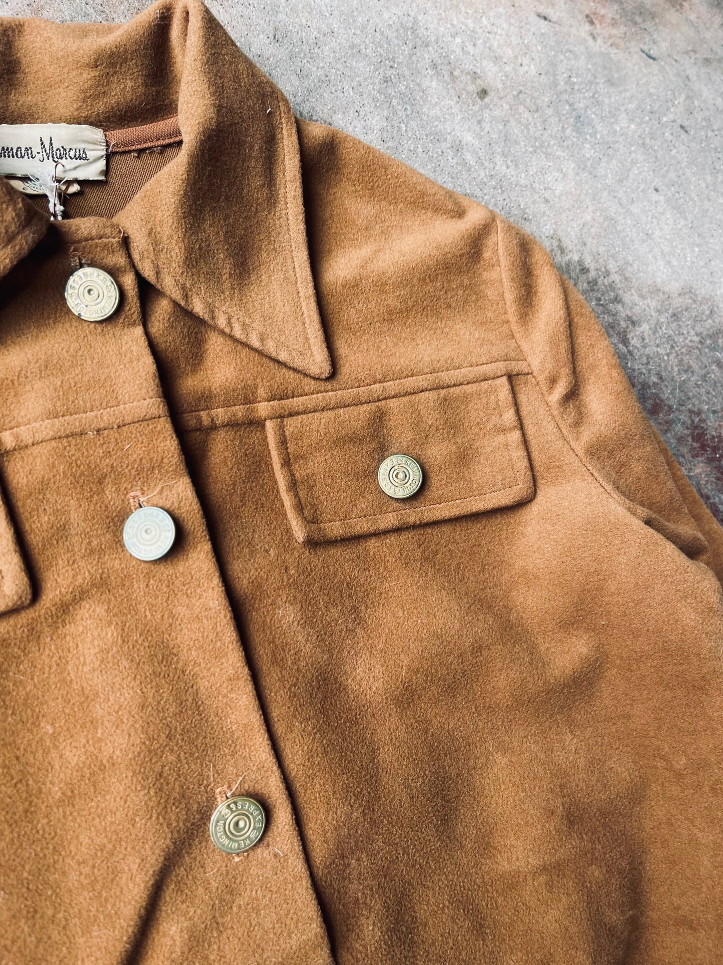 1960’s Neiman Marcus Cropped Moleskin Jacket | Small