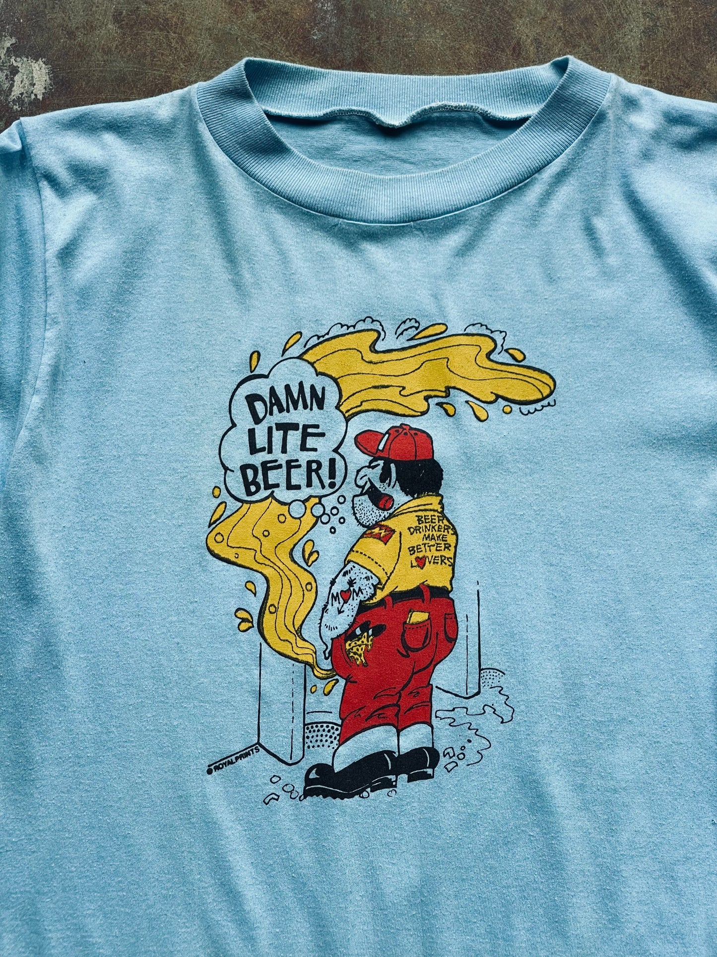 Vintage Beer Humor Tee | Small