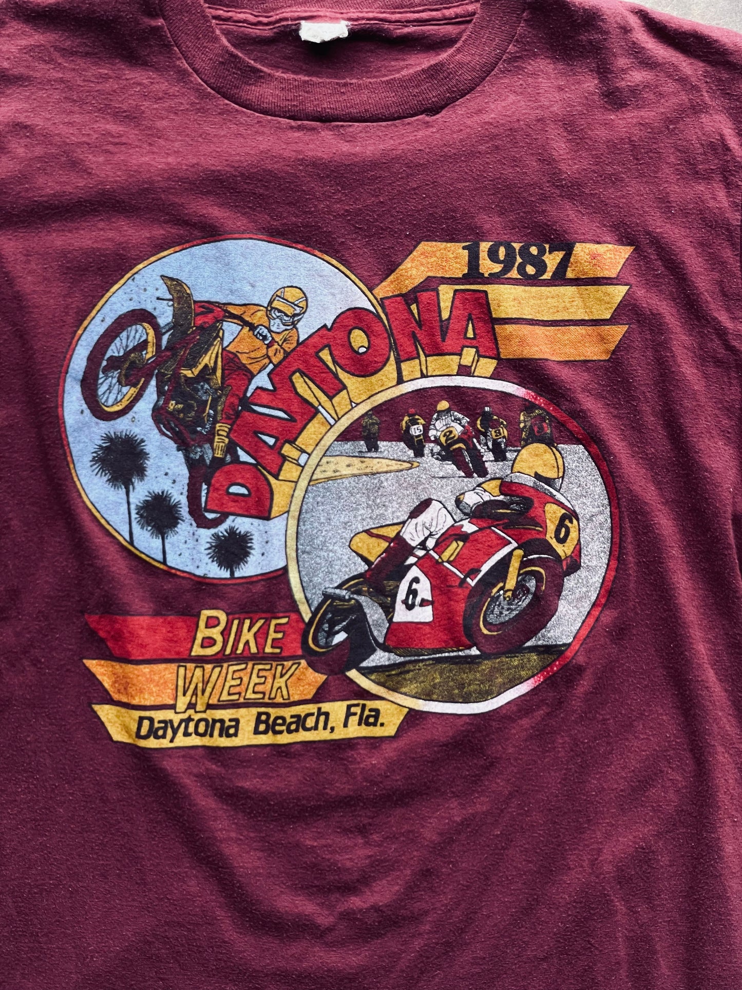 1987 Daytona Bike Week Tee | Medium