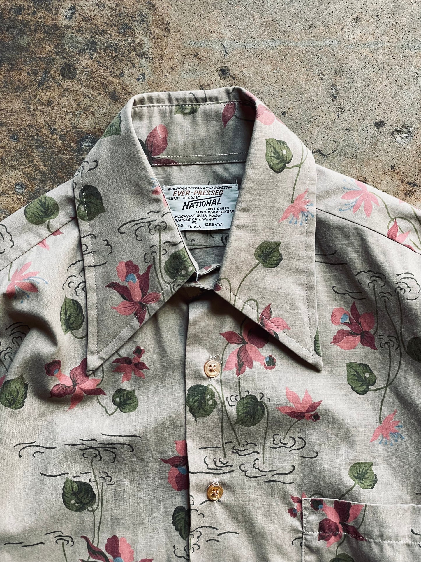1970’s National Coast to Coast Floral Shirt | Small