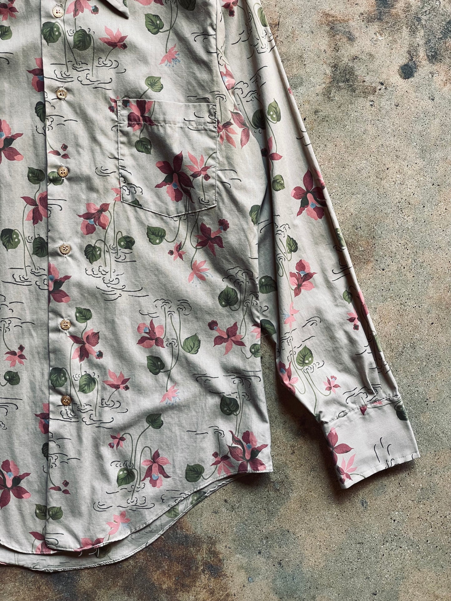 1970’s National Coast to Coast Floral Shirt | Small