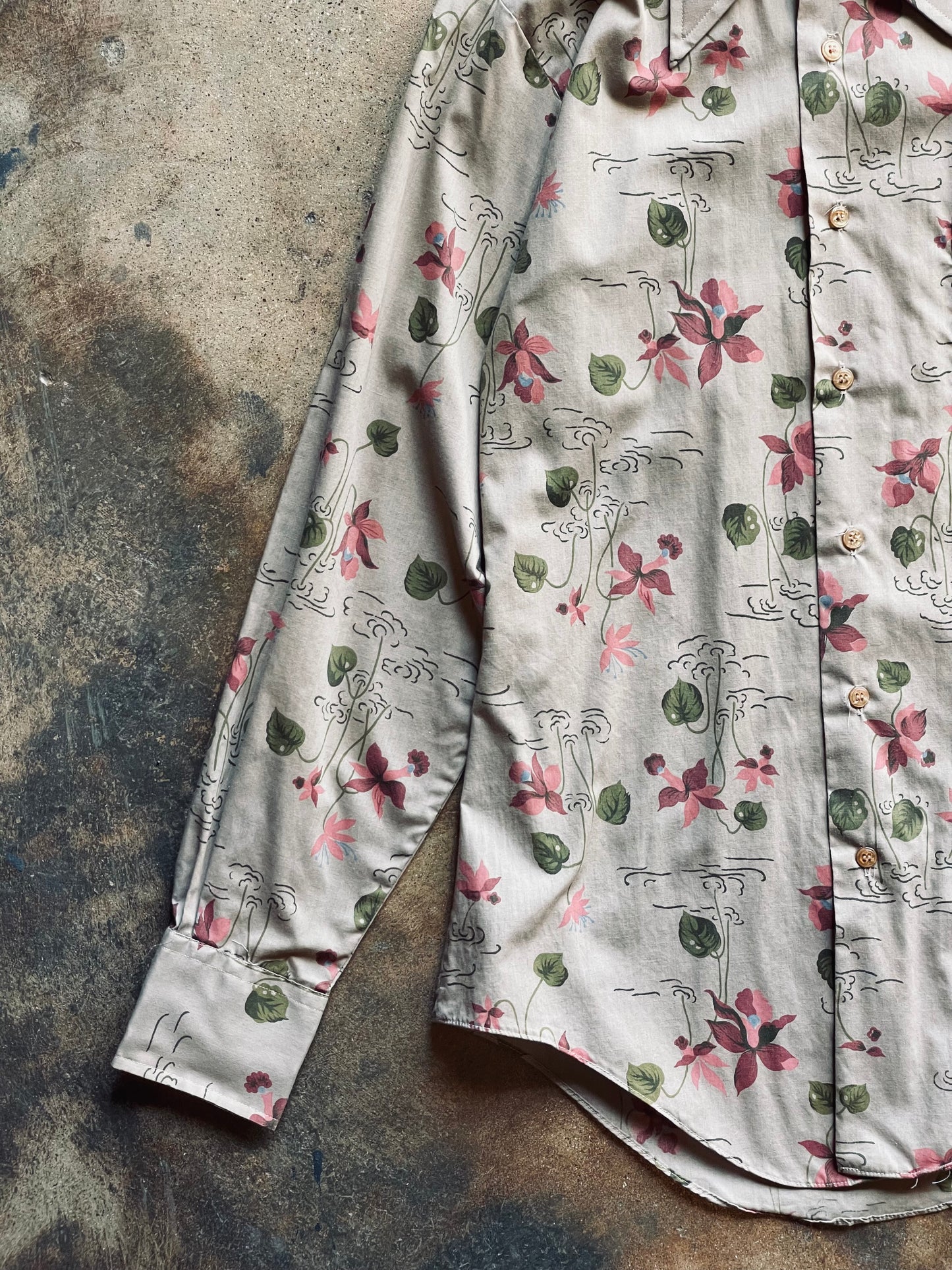 1970’s National Coast to Coast Floral Shirt | Small