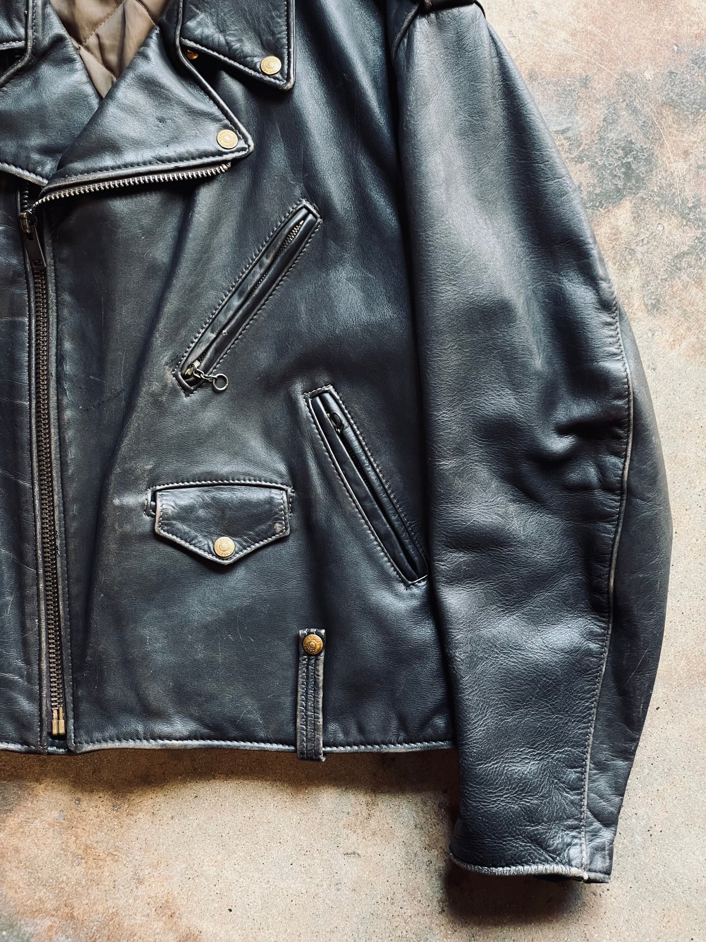 Vintage Schott NYC Perfecto Leather Jacket | 48