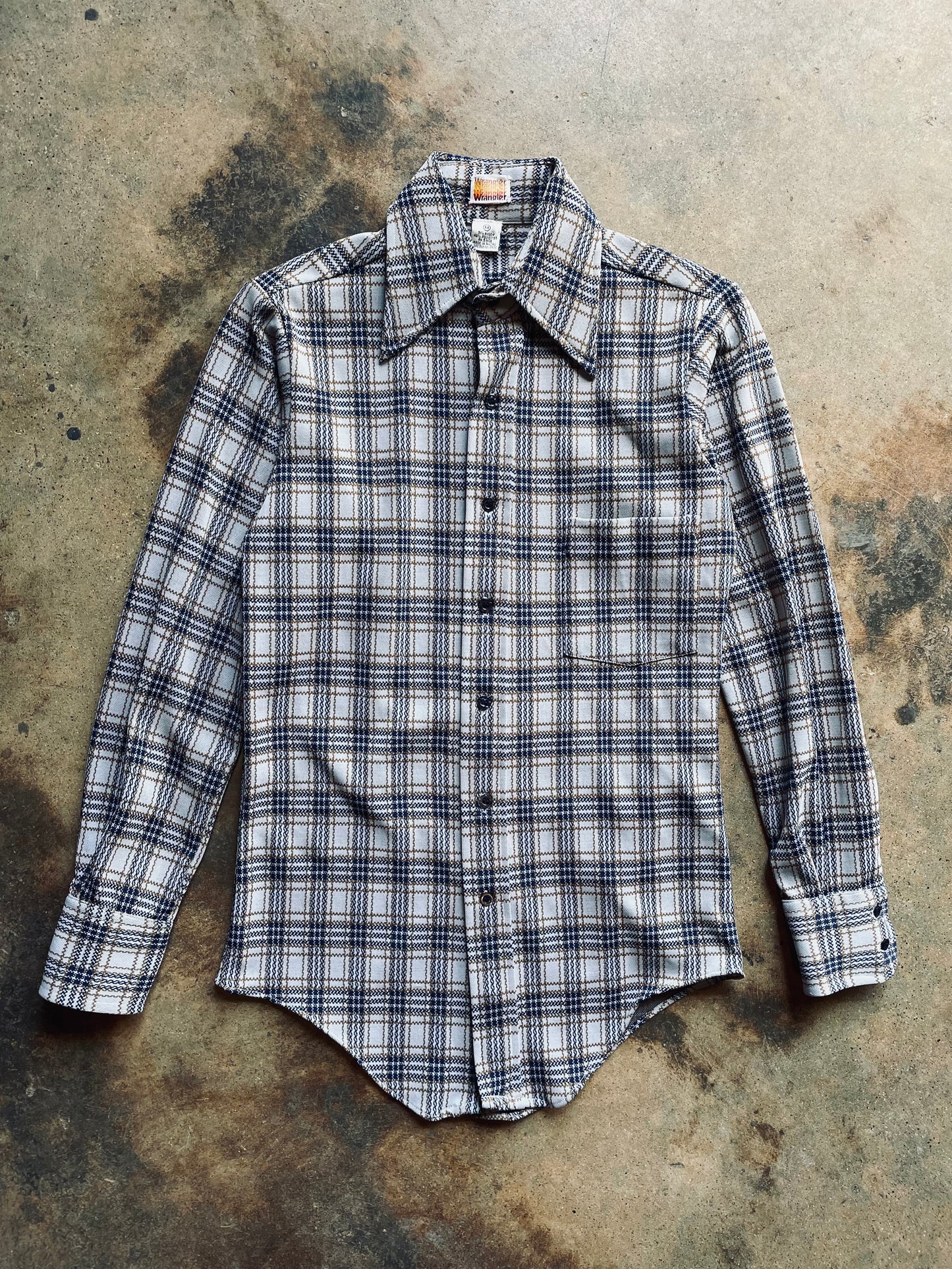 1970’s Wrangler Plaid Shirt | Small