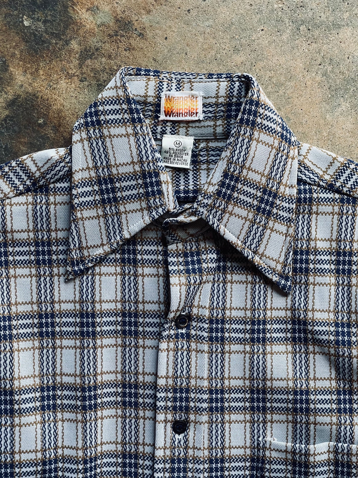 1970’s Wrangler Plaid Shirt | Small