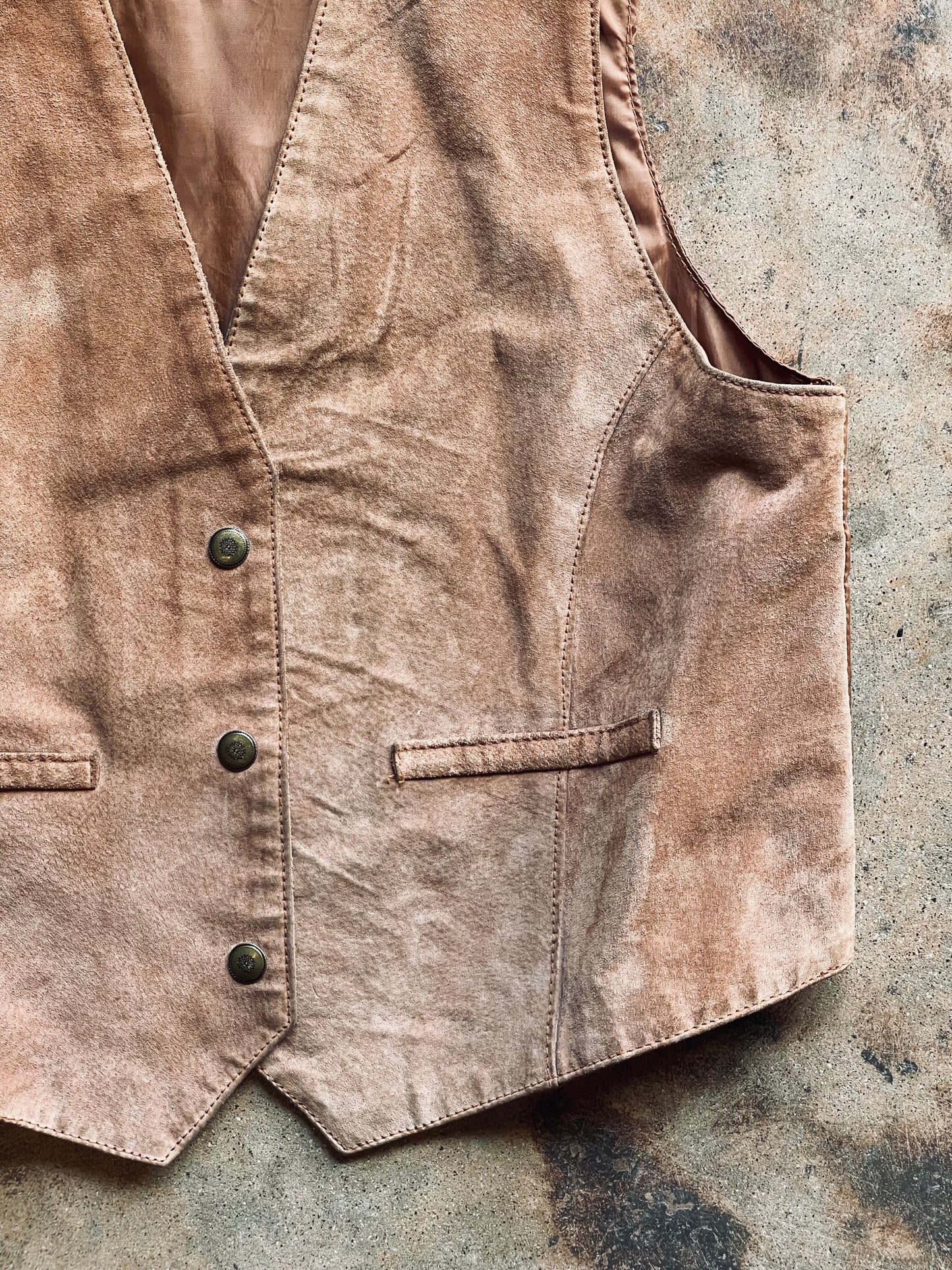 Vintage Ivy Club Classics Leather Vest | Medium