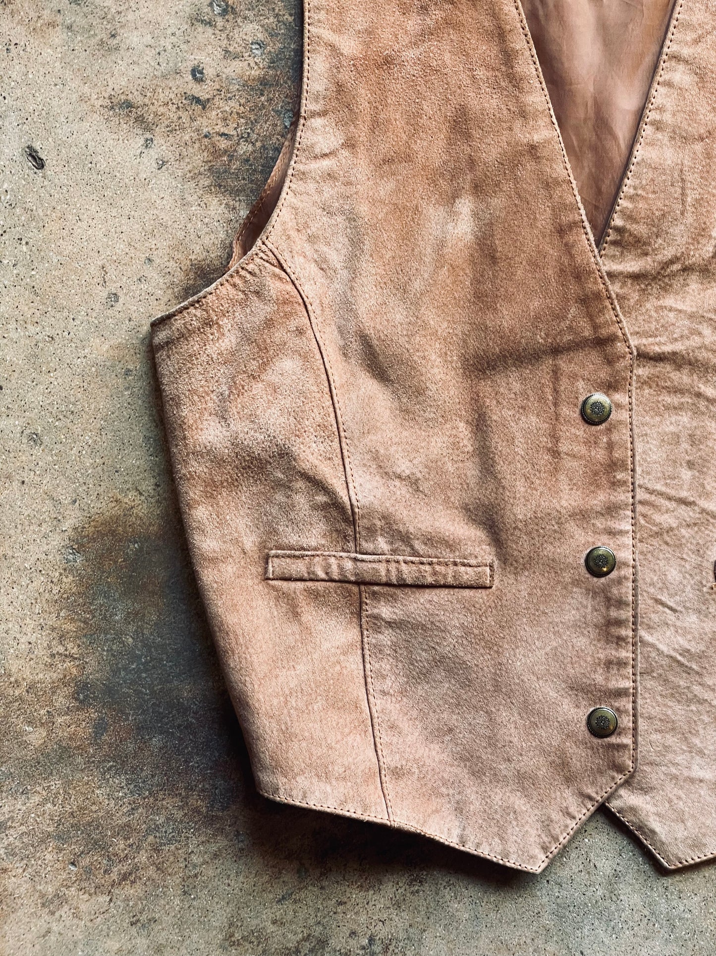 Vintage Ivy Club Classics Leather Vest | Medium