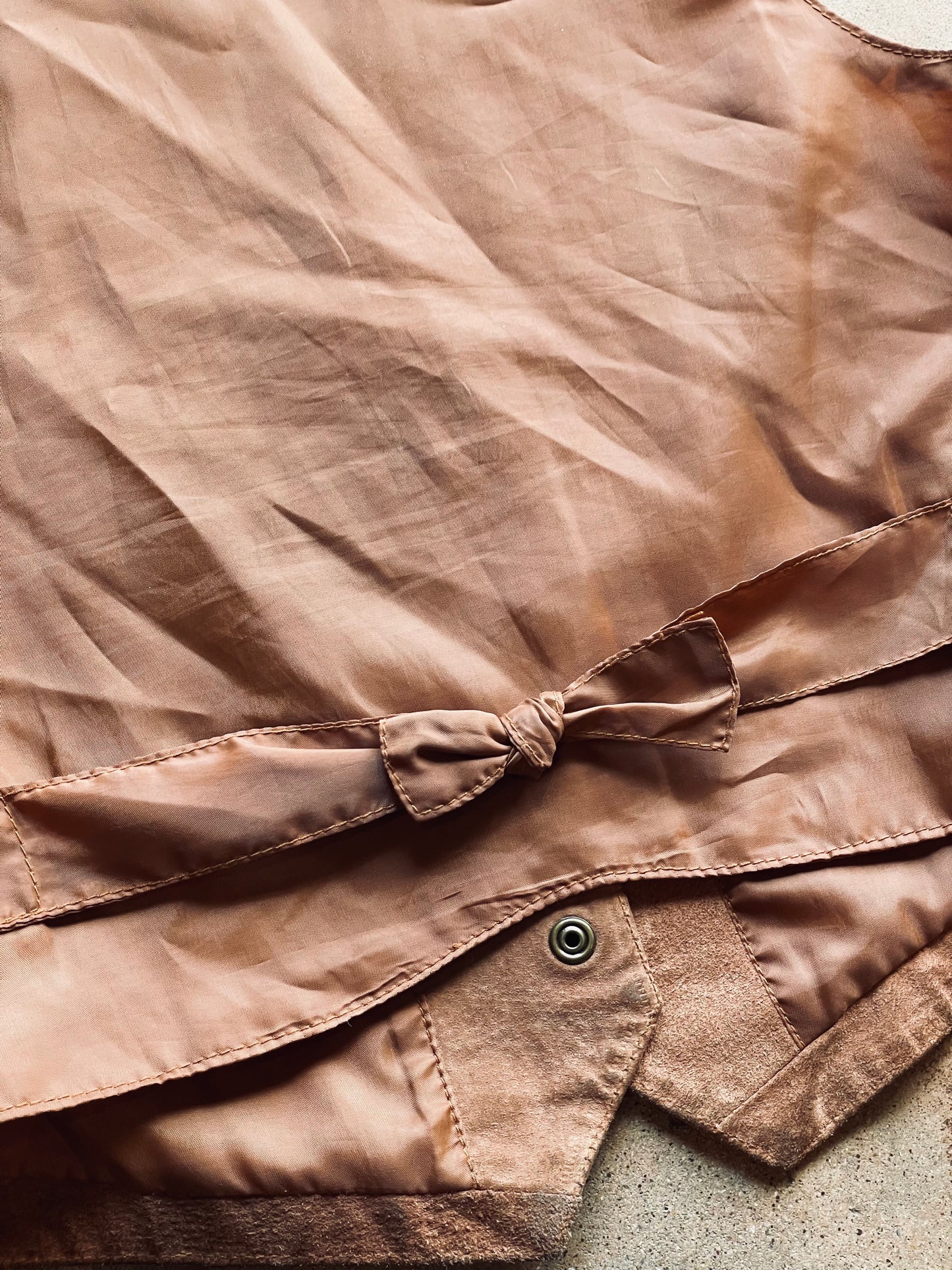 Vintage Ivy Club Classics Leather Vest | Medium