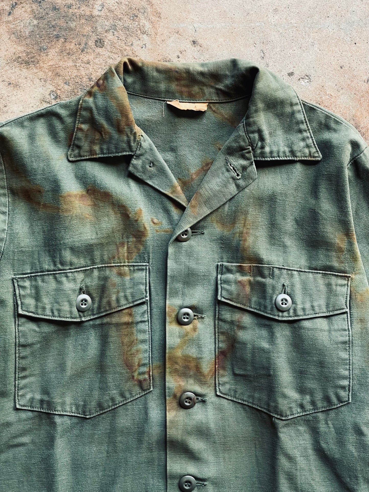 Vintage U.S. Military Sateen Shirt | Medium
