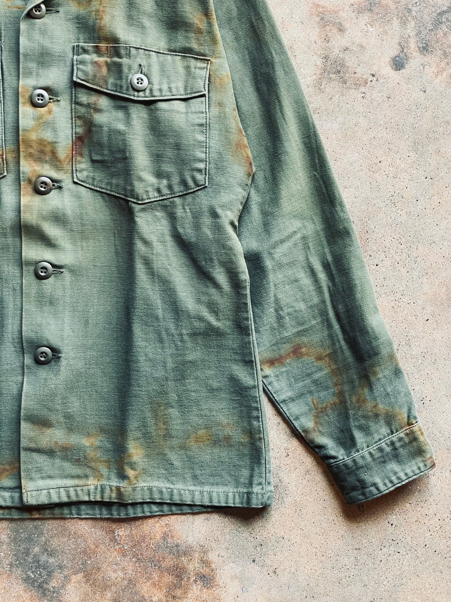 Vintage U.S. Military Sateen Shirt | Medium