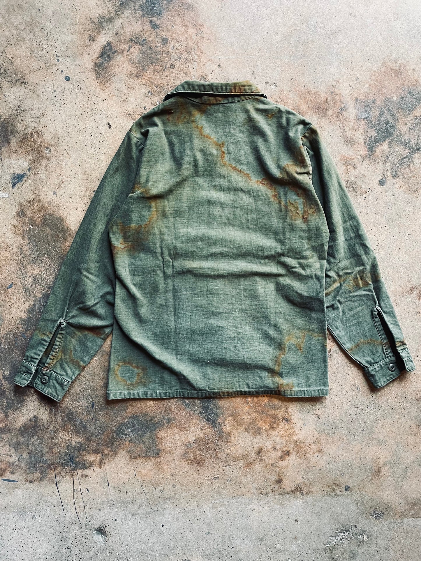 Vintage U.S. Military Sateen Shirt | Medium