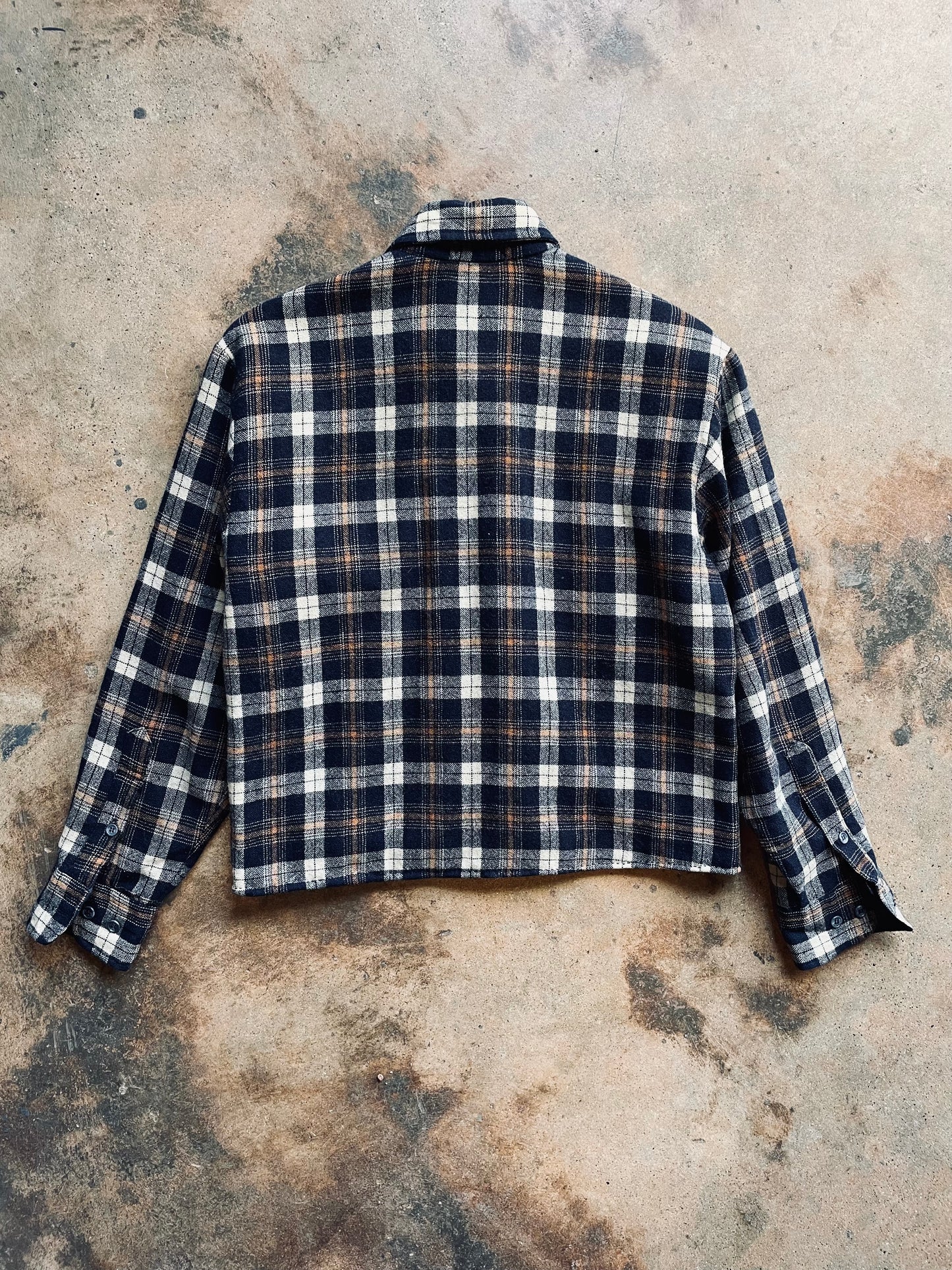 Vintage Grizzly Lined + Cropped Flannel | Small