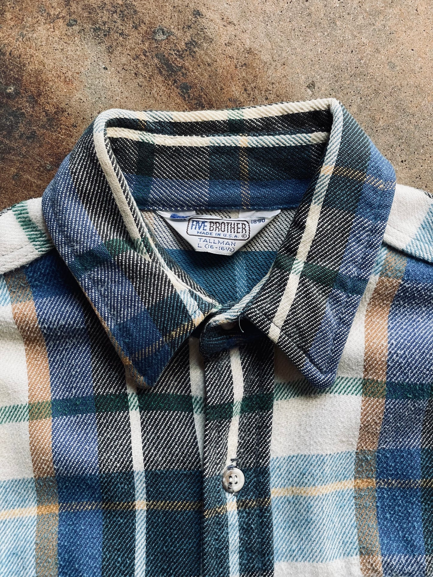 Vintage Five Brother Flannel Shirt | Large